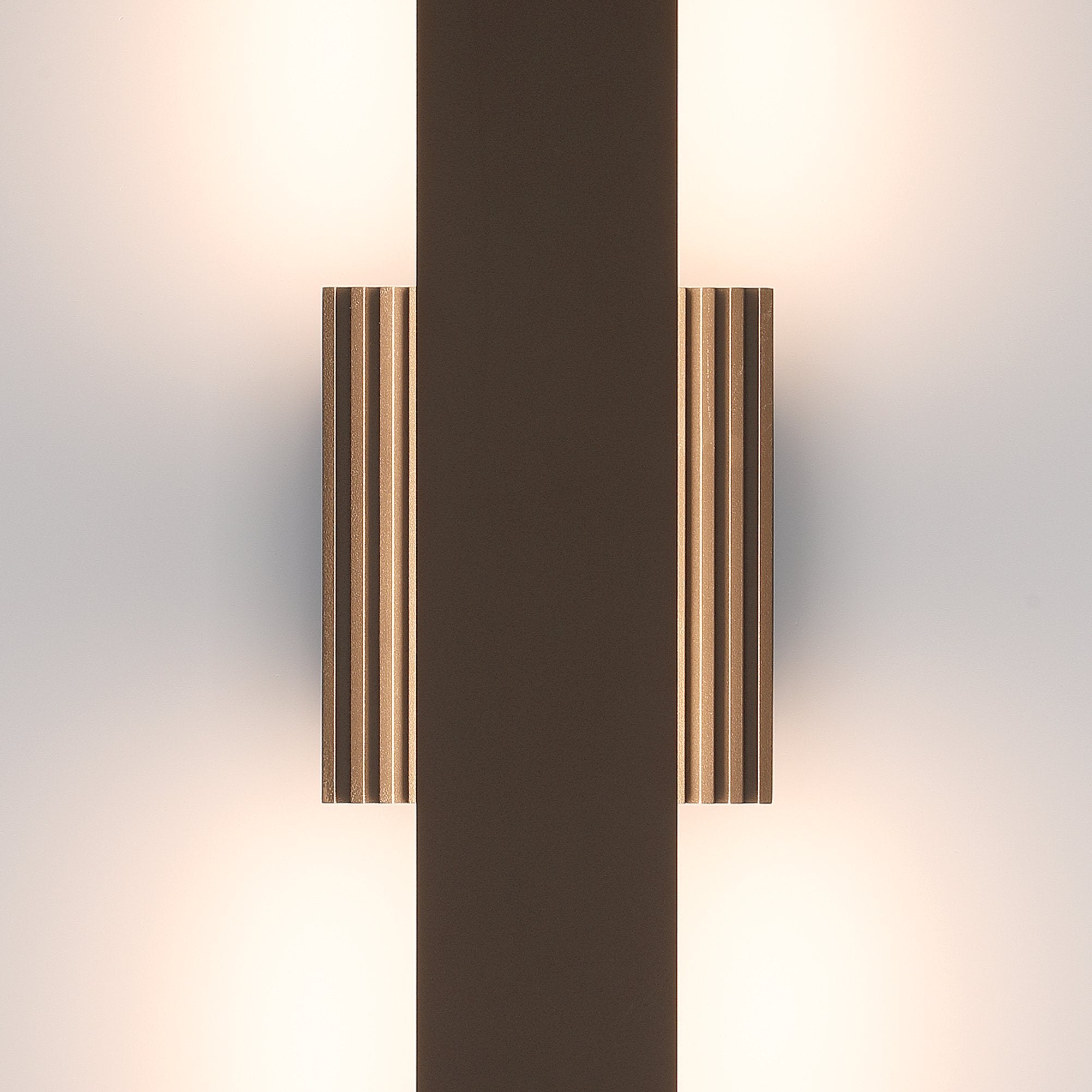 Jacks 22-inch Architectural Bronze 5CCT LED Exterior Wall Sconce