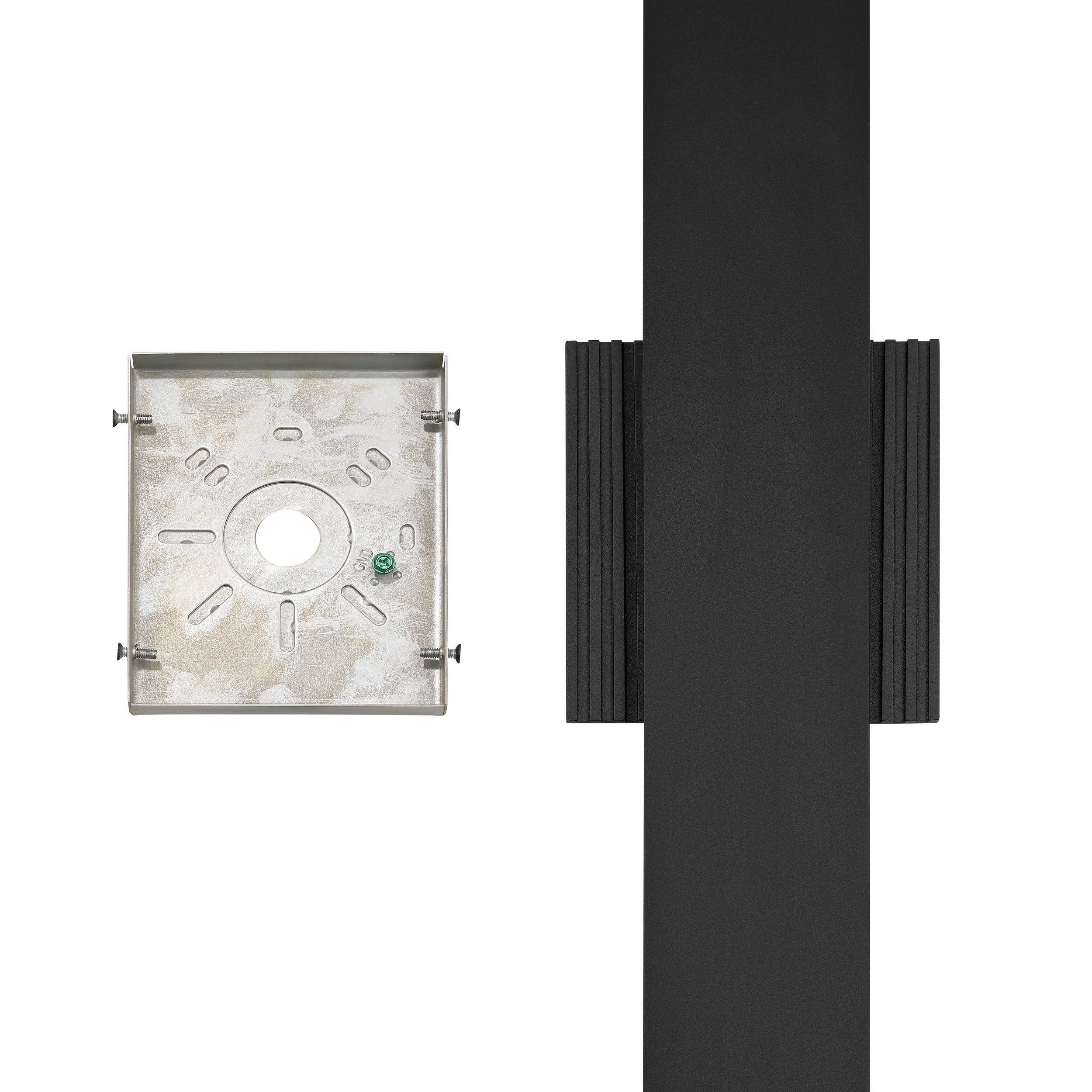 Jacks 48-inch Textured Black 5CCT LED Exterior Wall Sconce