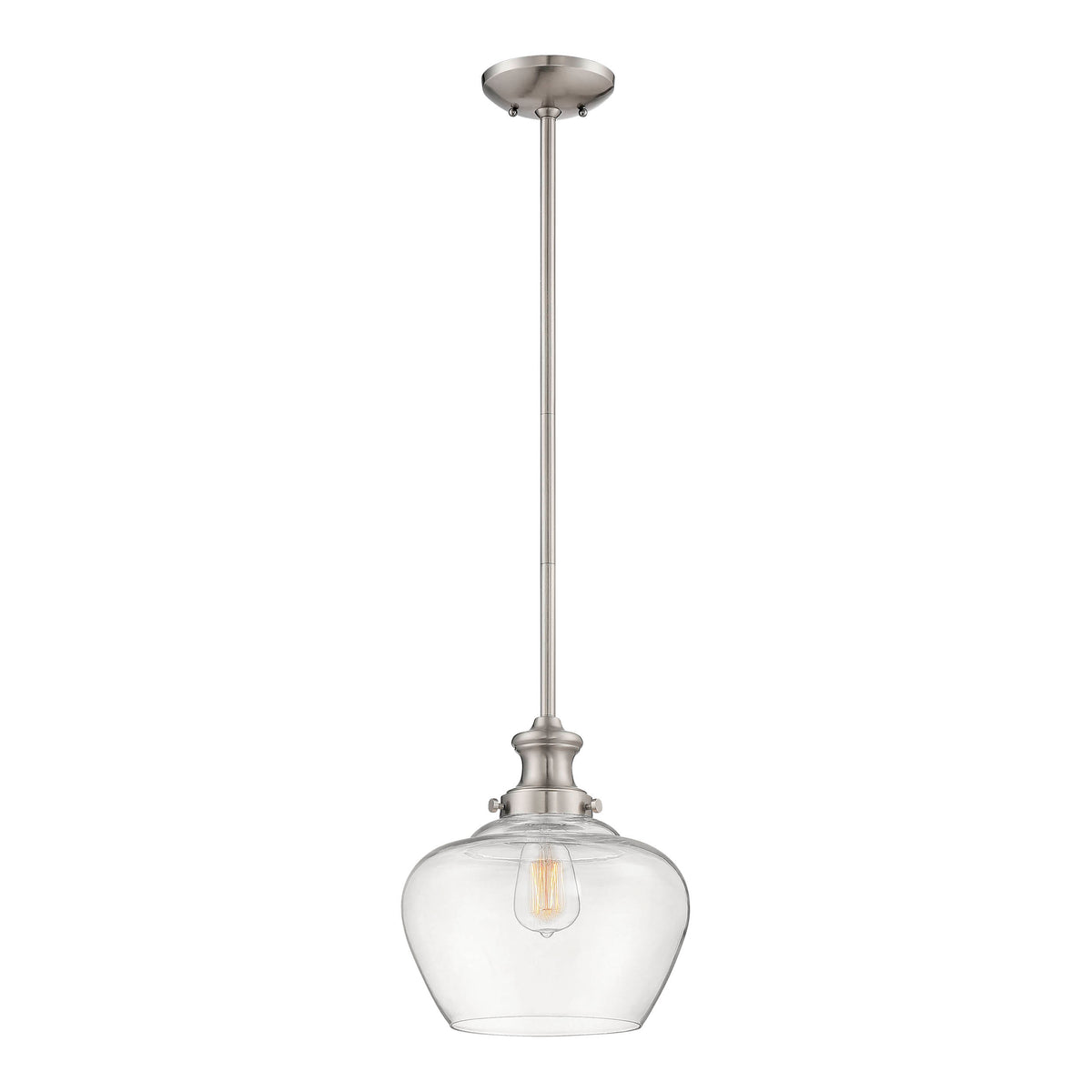 12.5'' Brushed Nickel 1 Light Pendant
