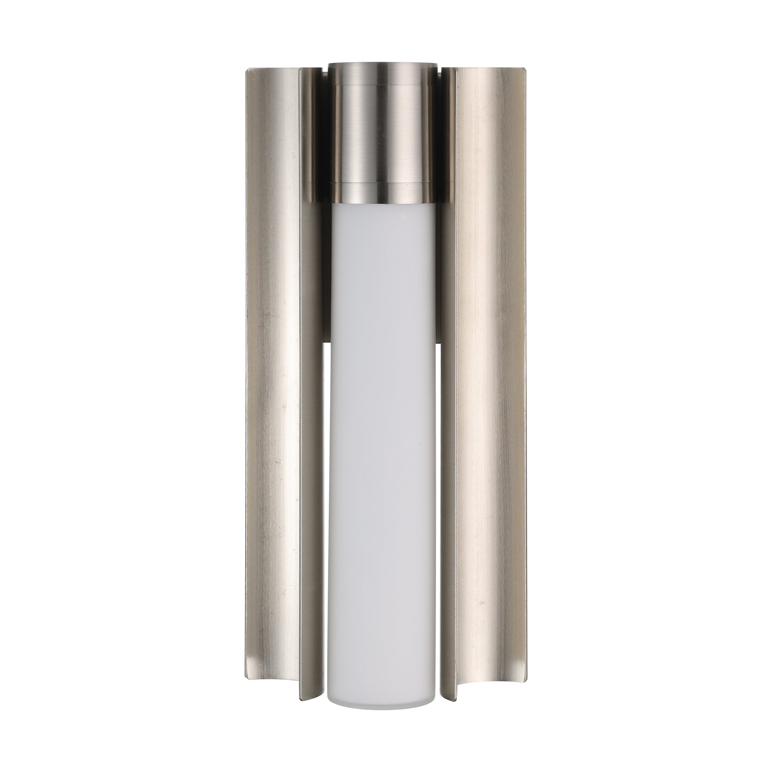 Colton 12-inch 1-light Brushed Nickel 5CCT LED Vanity Light with Etched Opal Glass Shade