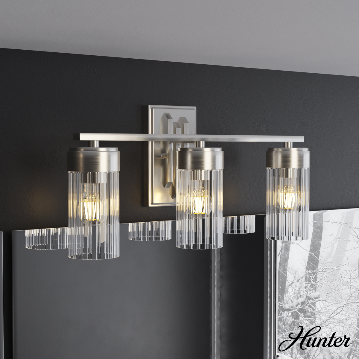 Laurel Ridge 12-inch 4-light Brushed Nickel Lantern Pendant