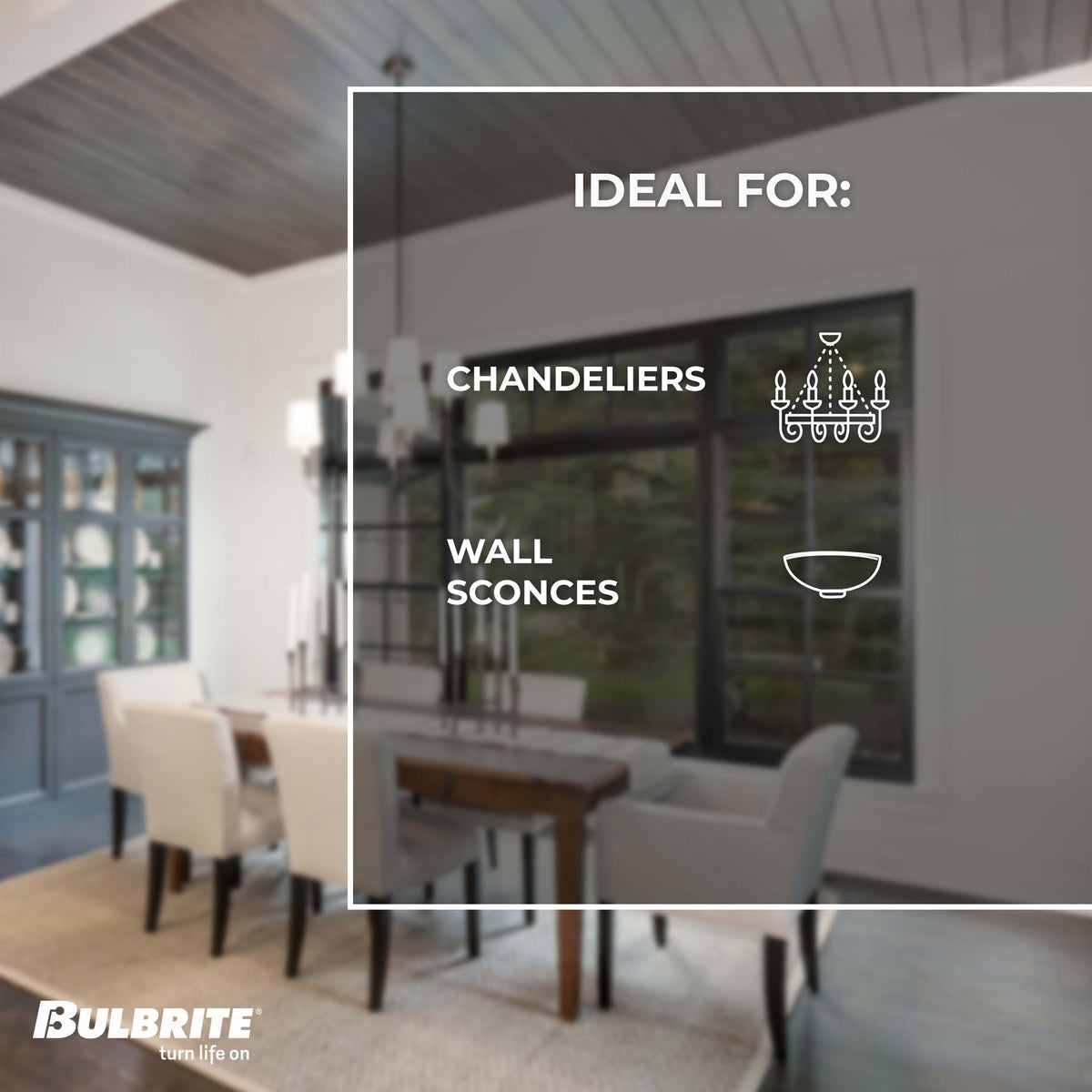 B11 2.5W Dimmable Clear Filament LED Light Bulb with E12 Base, 2700K, 250 Lumens, 6-Pack