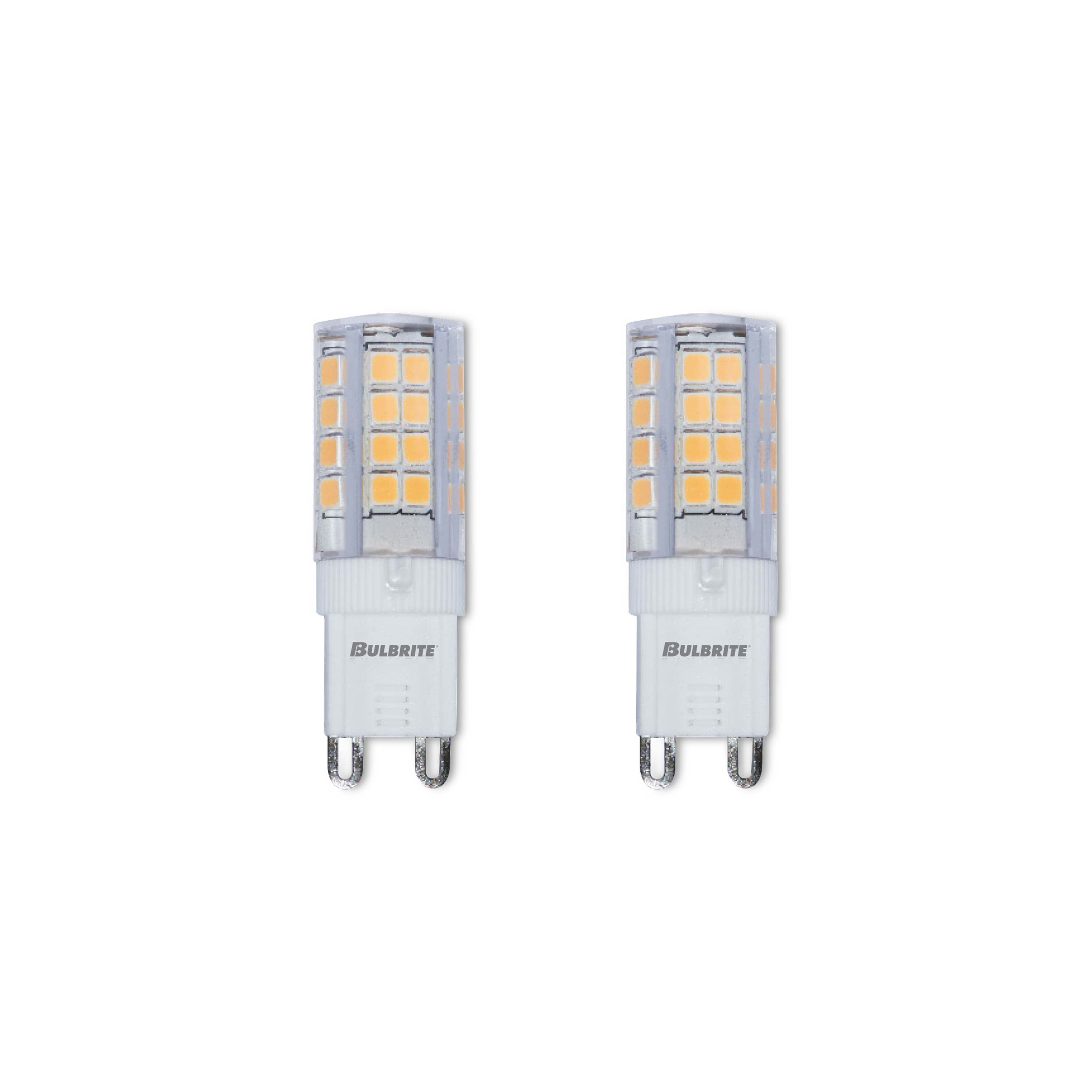 T5 3.5W Non-Dimmable Clear LED Light Bulb with G9 Base, 3000K, 330 Lumens, 2-Pack