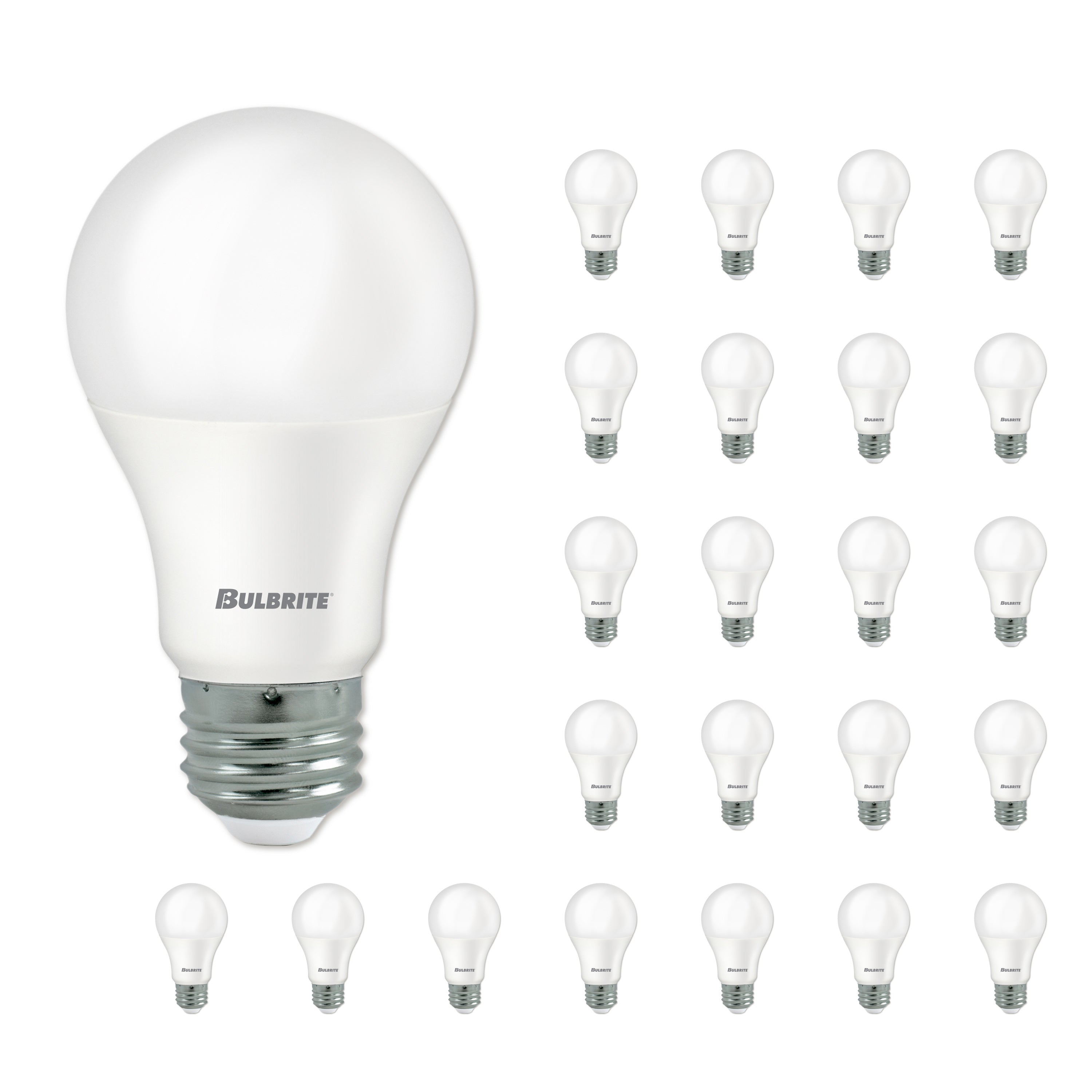 A19 9W Dimmable Frost Filament LED Light Bulb with E26 Base, 2700K, 800 Lumens, 24-Pack