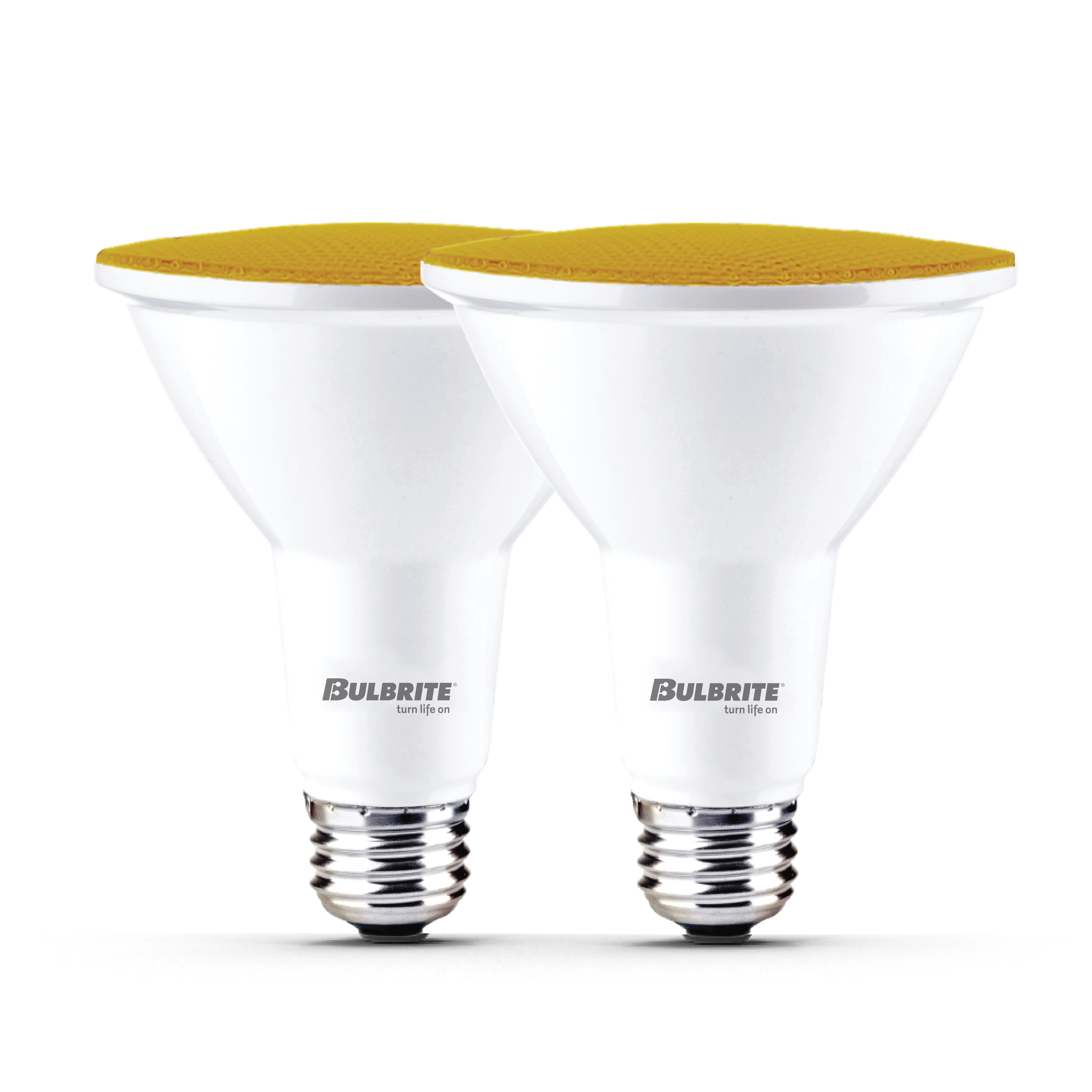 PAR38 15W Dimmable Yellow LED Light Bulb with E26 Base, Very Wide Flood, 2-Pack