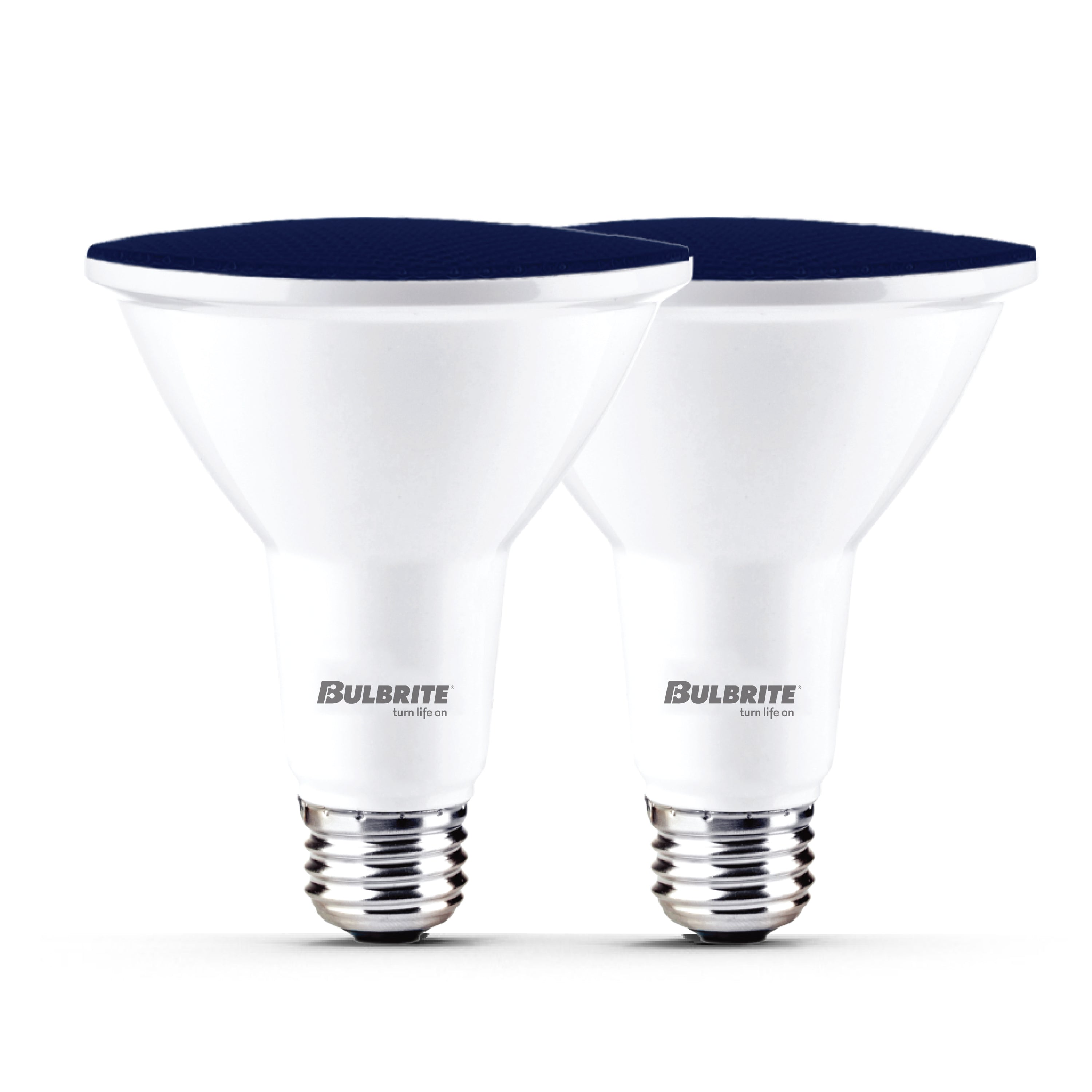 PAR38 15W Dimmable Blue LED Light Bulb with E26 Base, Very Wide Flood, 2-Pack