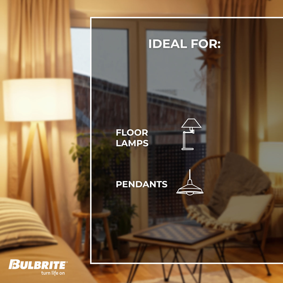 A19 5/9/14W Non-Dimmable Frost Filament LED Light Bulb with E26 Base, 3000K, 450/800/1600 Lumens, 4-Pack