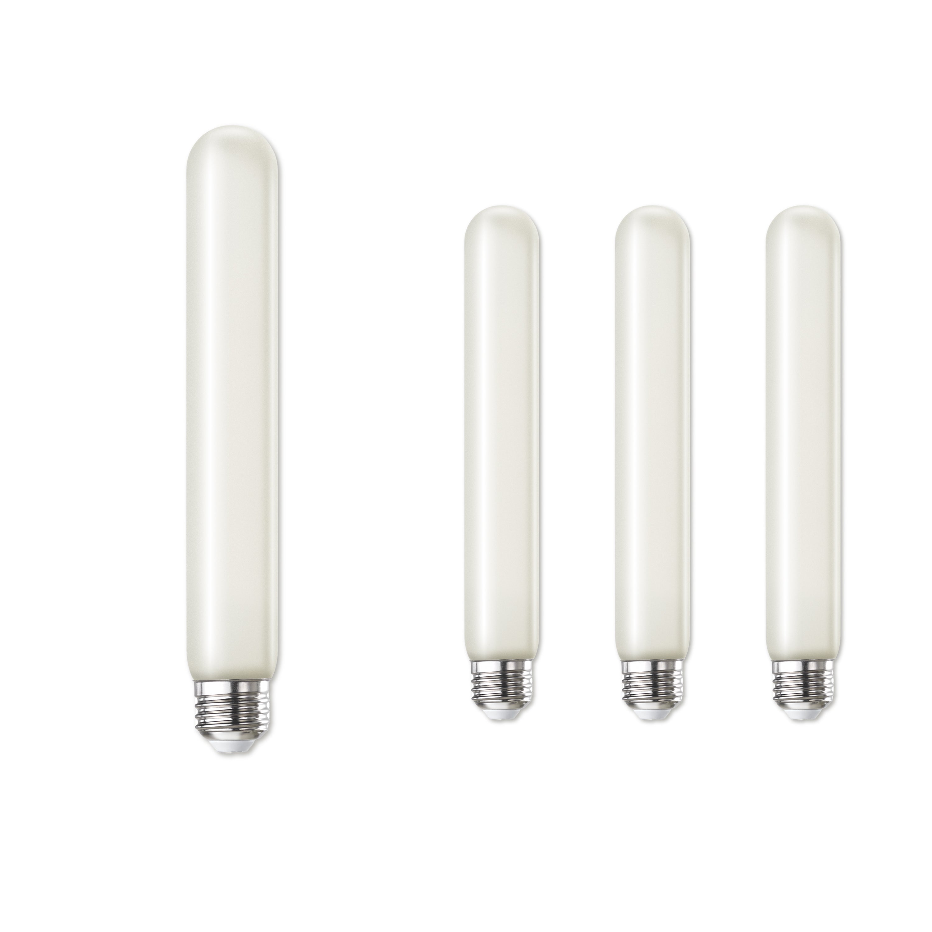 T9 7.5'' 5W Dimmable Frost Filament LED Light Bulb with E26 Base, 2700K, 300 Lumens, 4-Pack