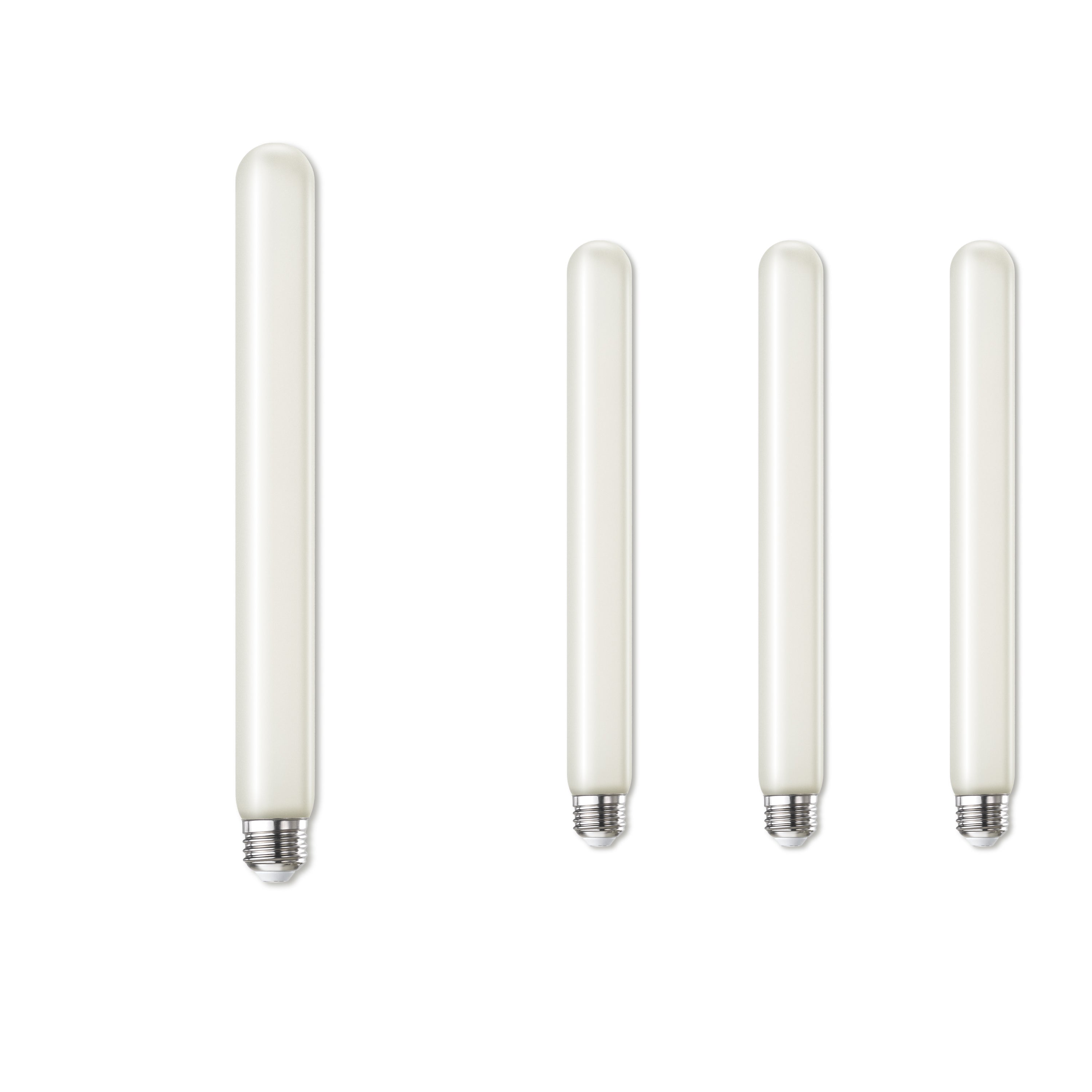 T9 11'' 5W Dimmable Frost Filament LED Light Bulb with E26 Base, 2700K, 400 Lumens, 4-Pack