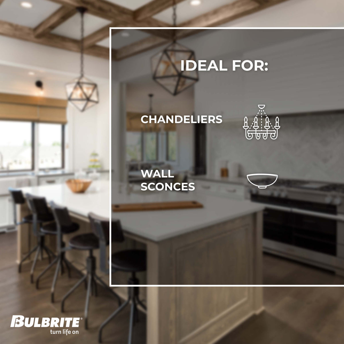 B11 5.5W Dimmable Clear Filament LED Light Bulb with E26 Base, 3000K, 500 Lumens, 3-Pack
