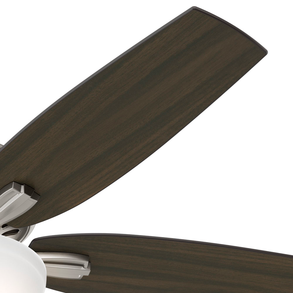 52 inch Newsome Brushed Nickel Ceiling Fan with LED Light Kit
