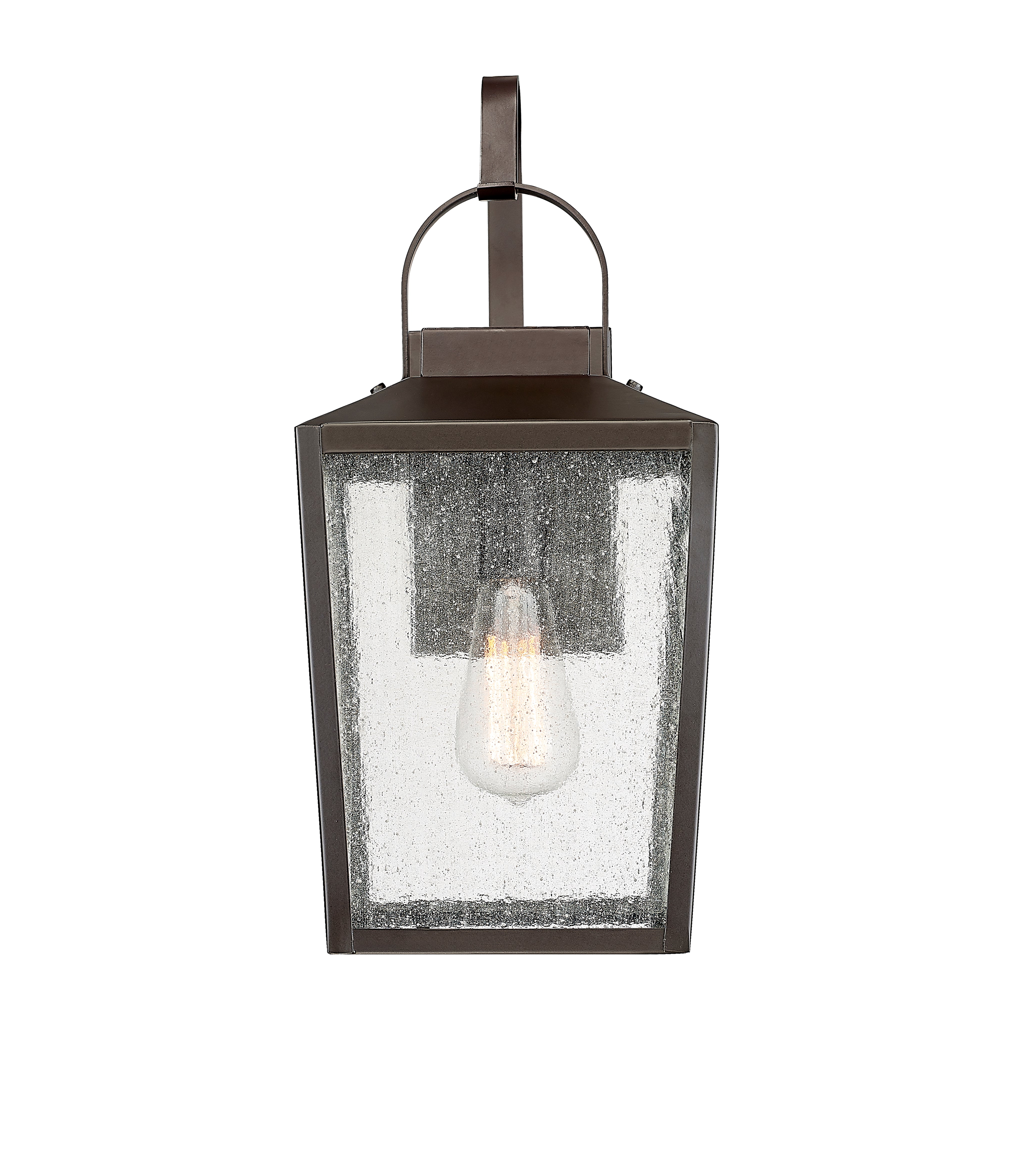 17.88-inch Devens Powder Coated Bronze 1-Light Outdoor Wall Sconce