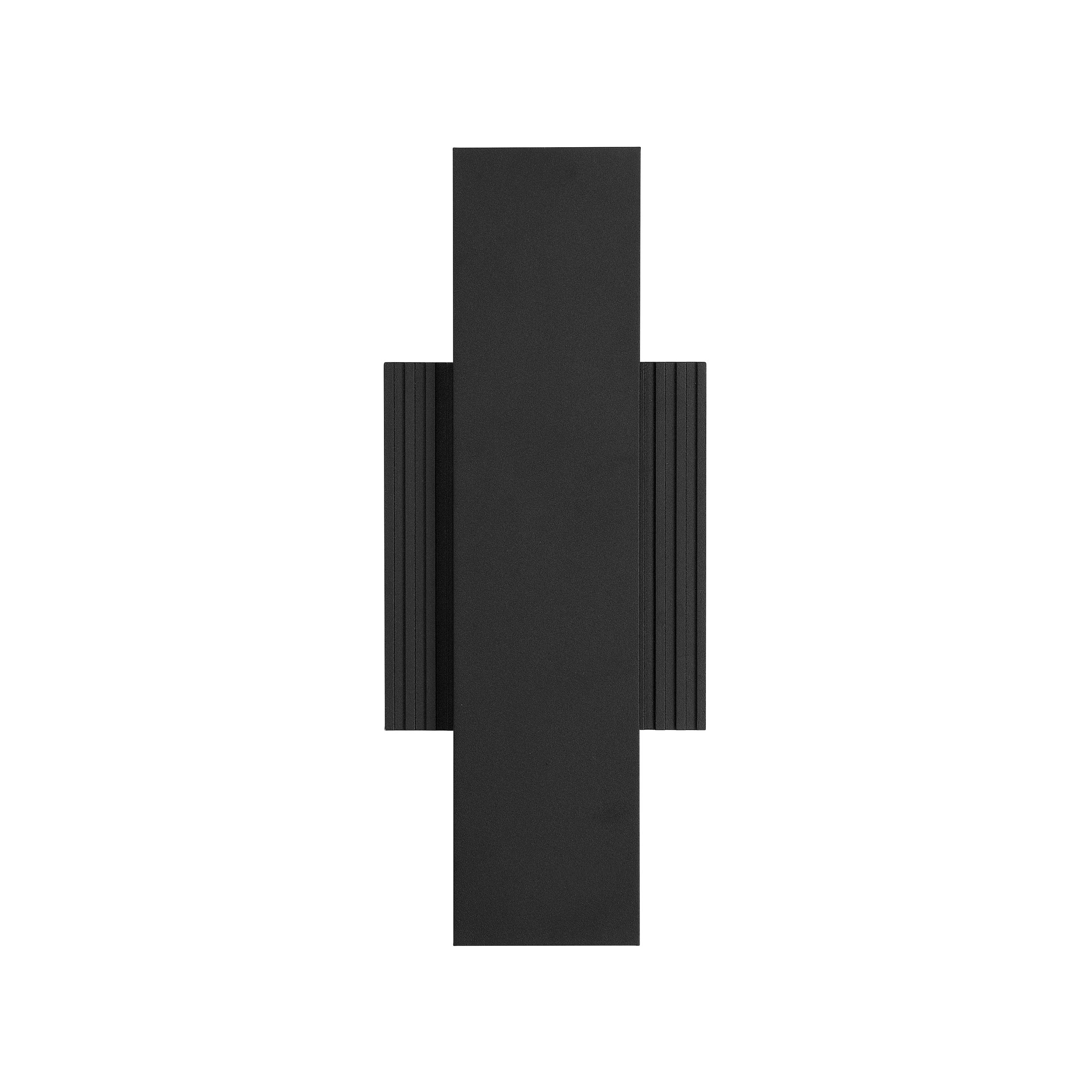 Jacks 15-inch Textured Black 5CCT LED Exterior Wall Sconce