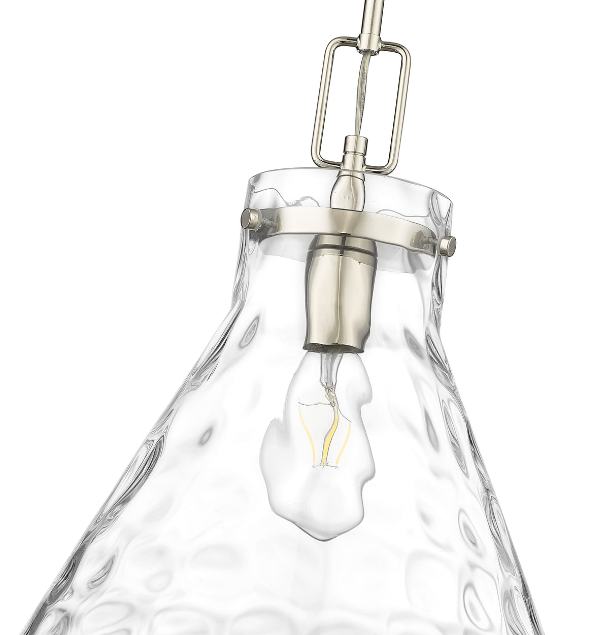 12.8'' Barlon Polished Nickel 1 Light Pendant
