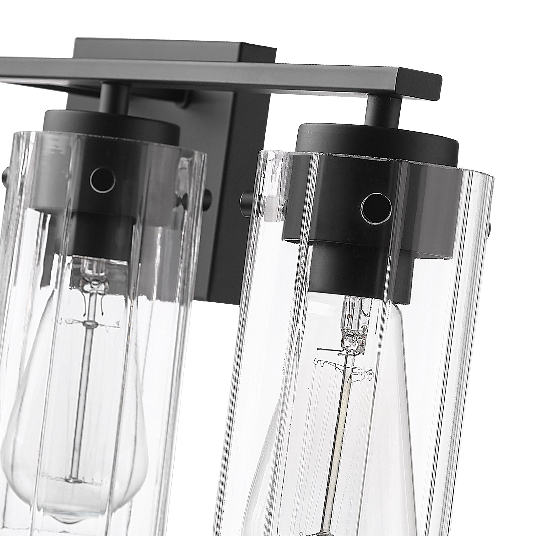 30.5'' Serena Matte Black 4 Light Bath Vanity