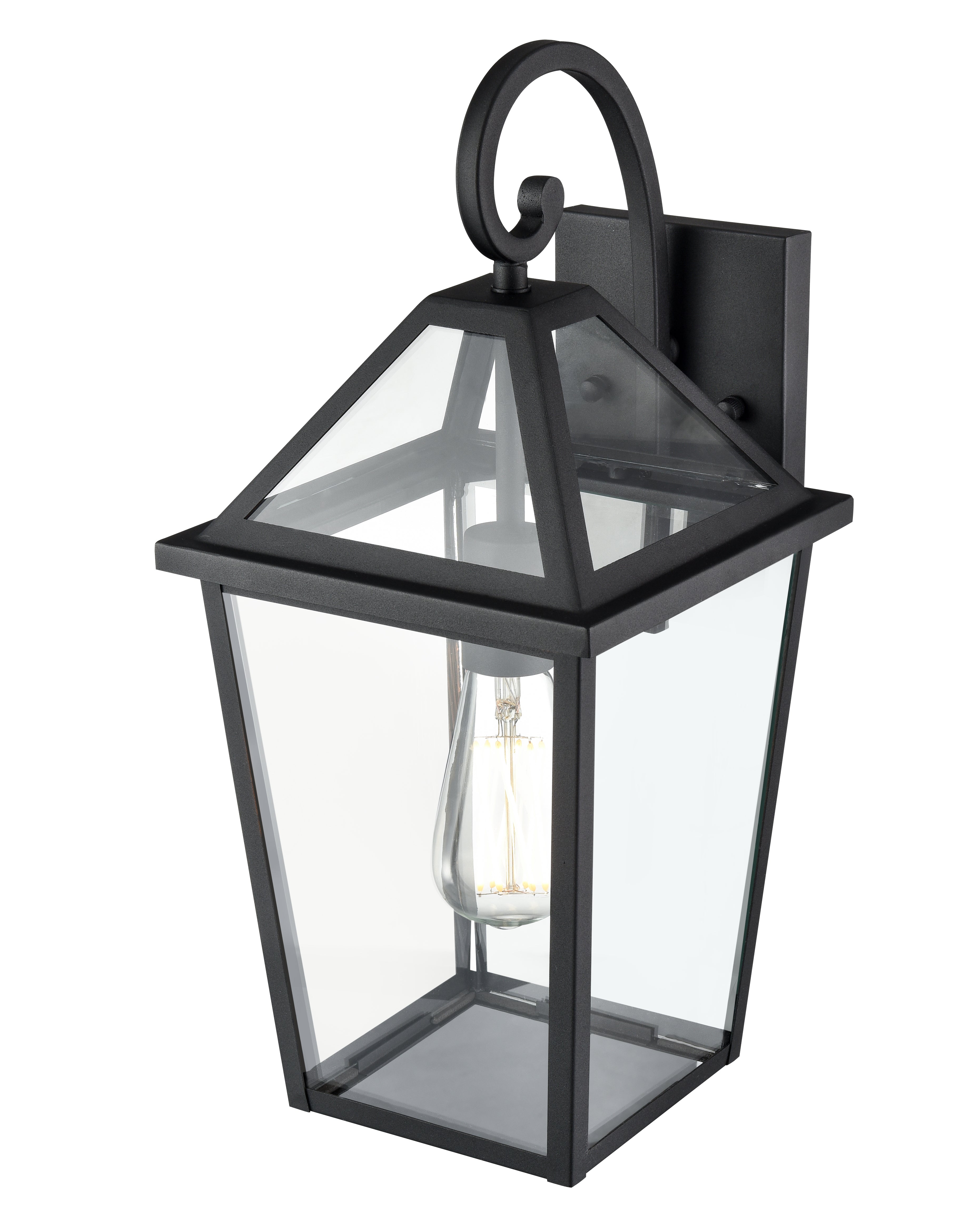 8.25'' Eston Textured Black 1 Light Wall Sconce