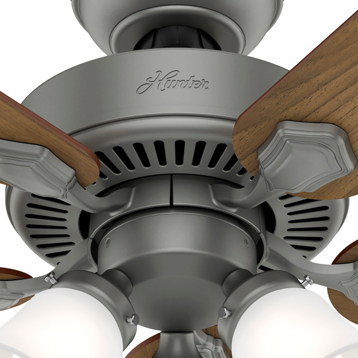 44 inch Swanson Matte Silver Ceiling Fan with LED Light Kit