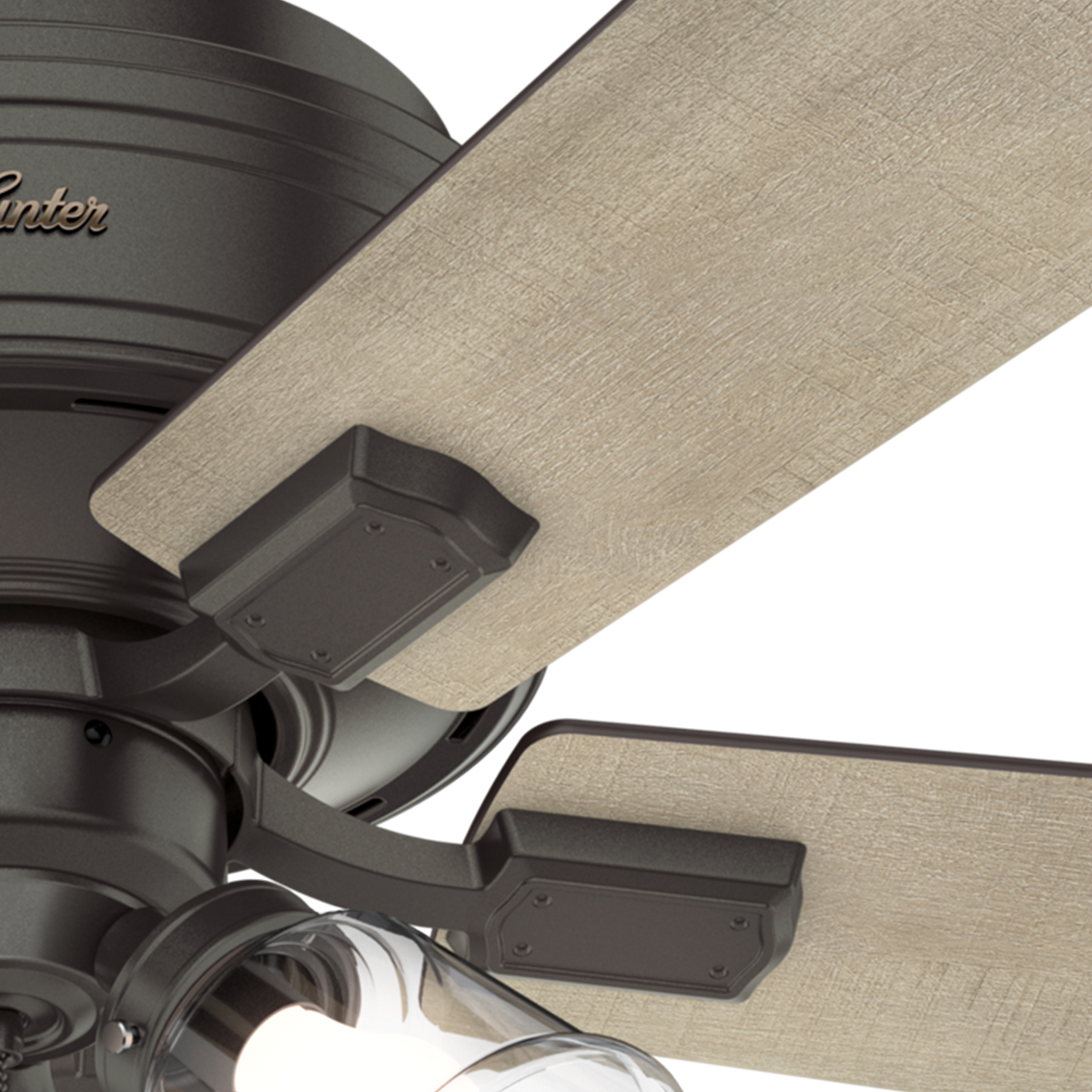 42 inch Crestfield Noble Bronze Low Profile Ceiling Fan with LED Light Kit and Pull Chain
