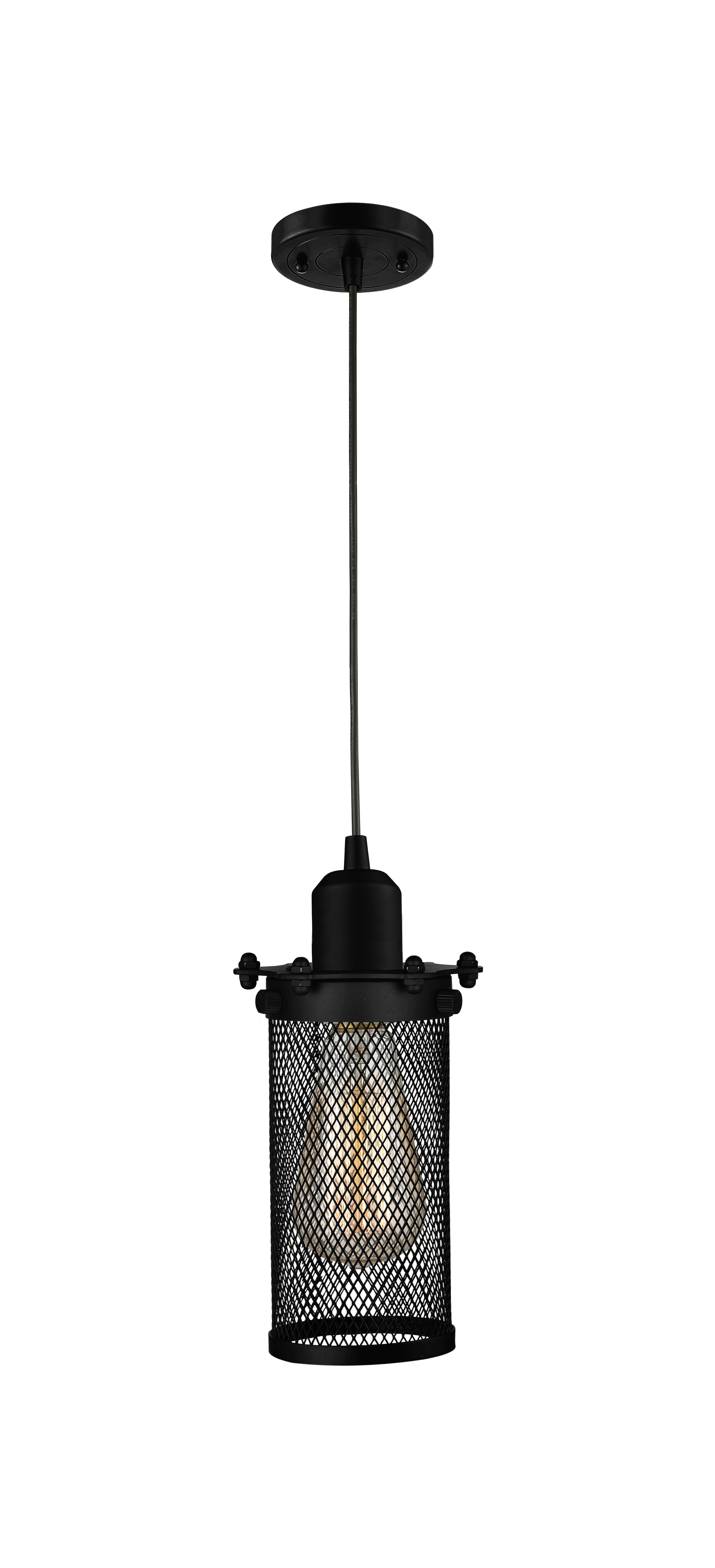 Austere Mini Pendant Matte Black Brass