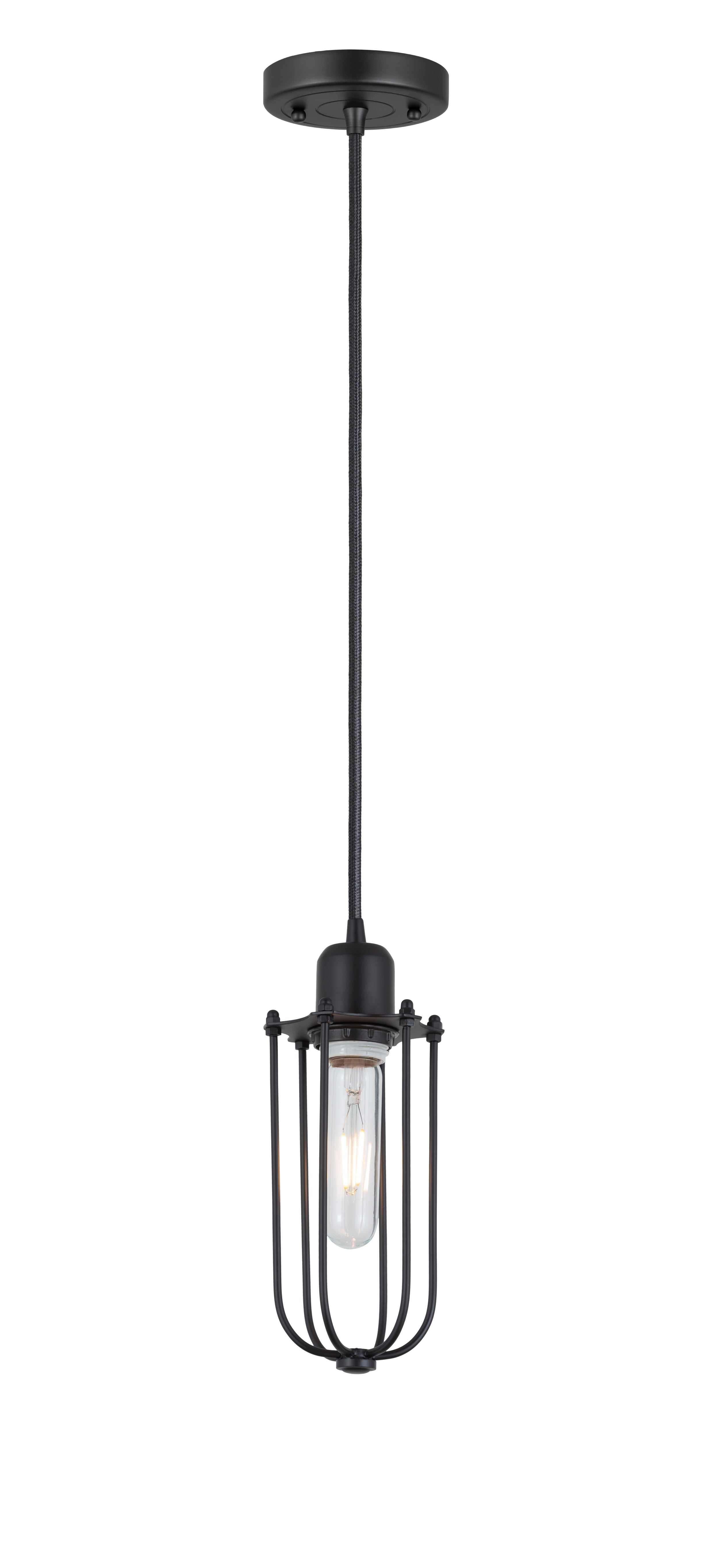 Austere Mini Pendant Matte Black Finish