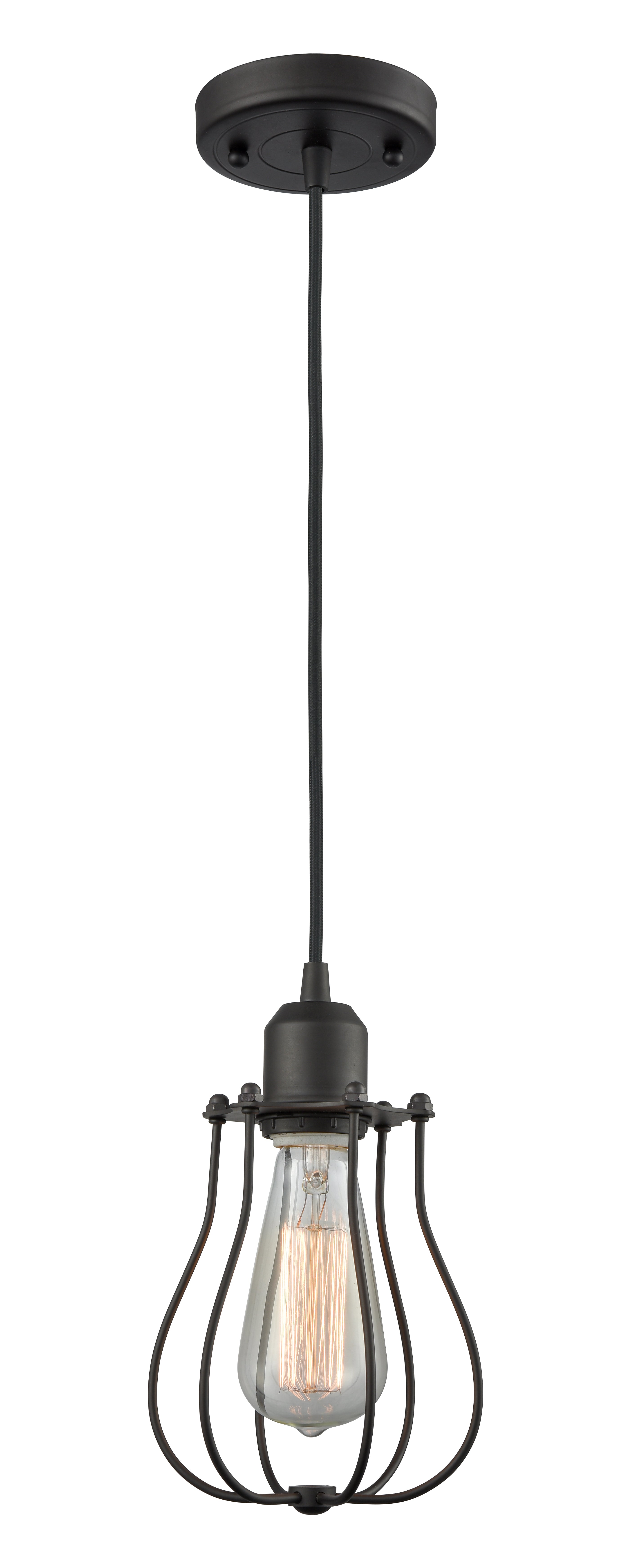 Austere Mini Pendant Matte Black Steel