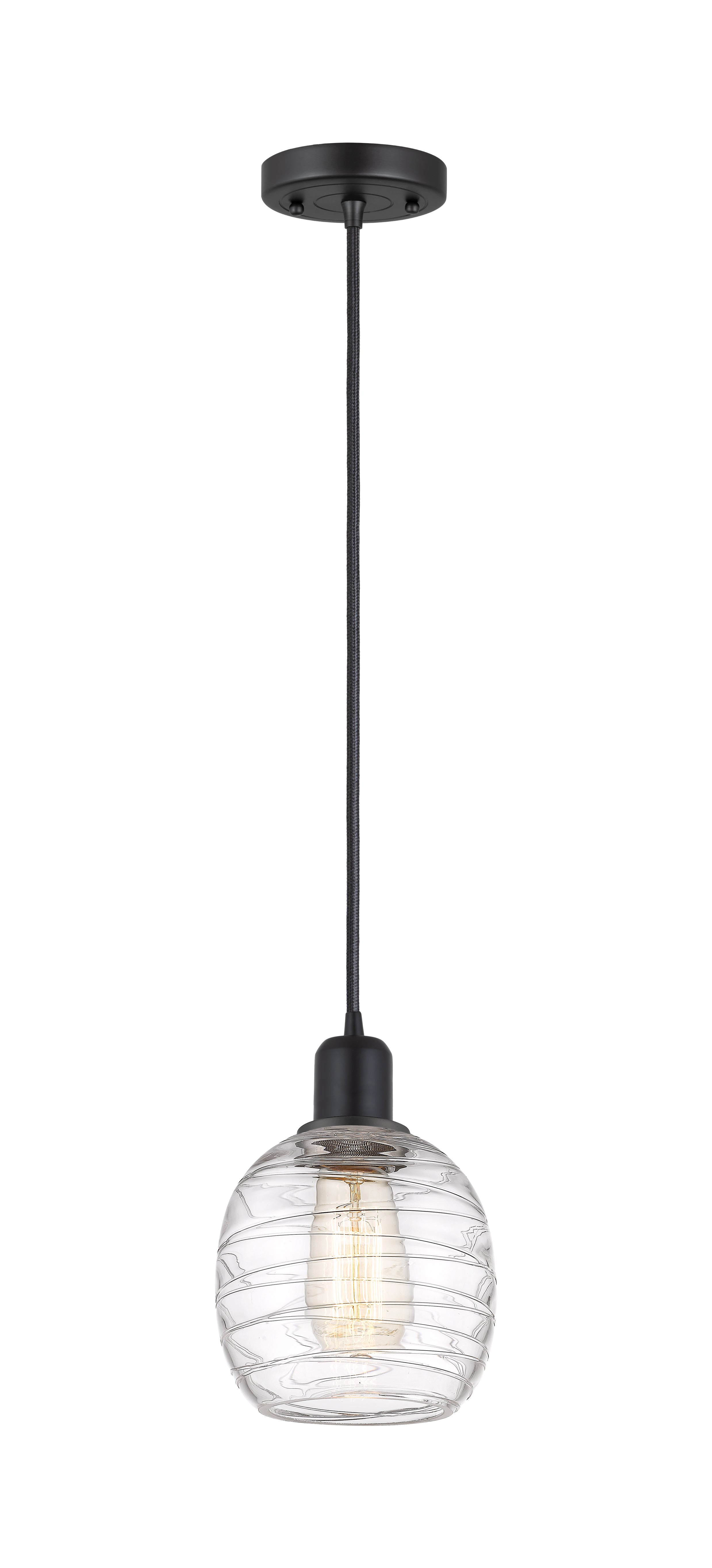 Austere Mini Pendant Matte Black Steel