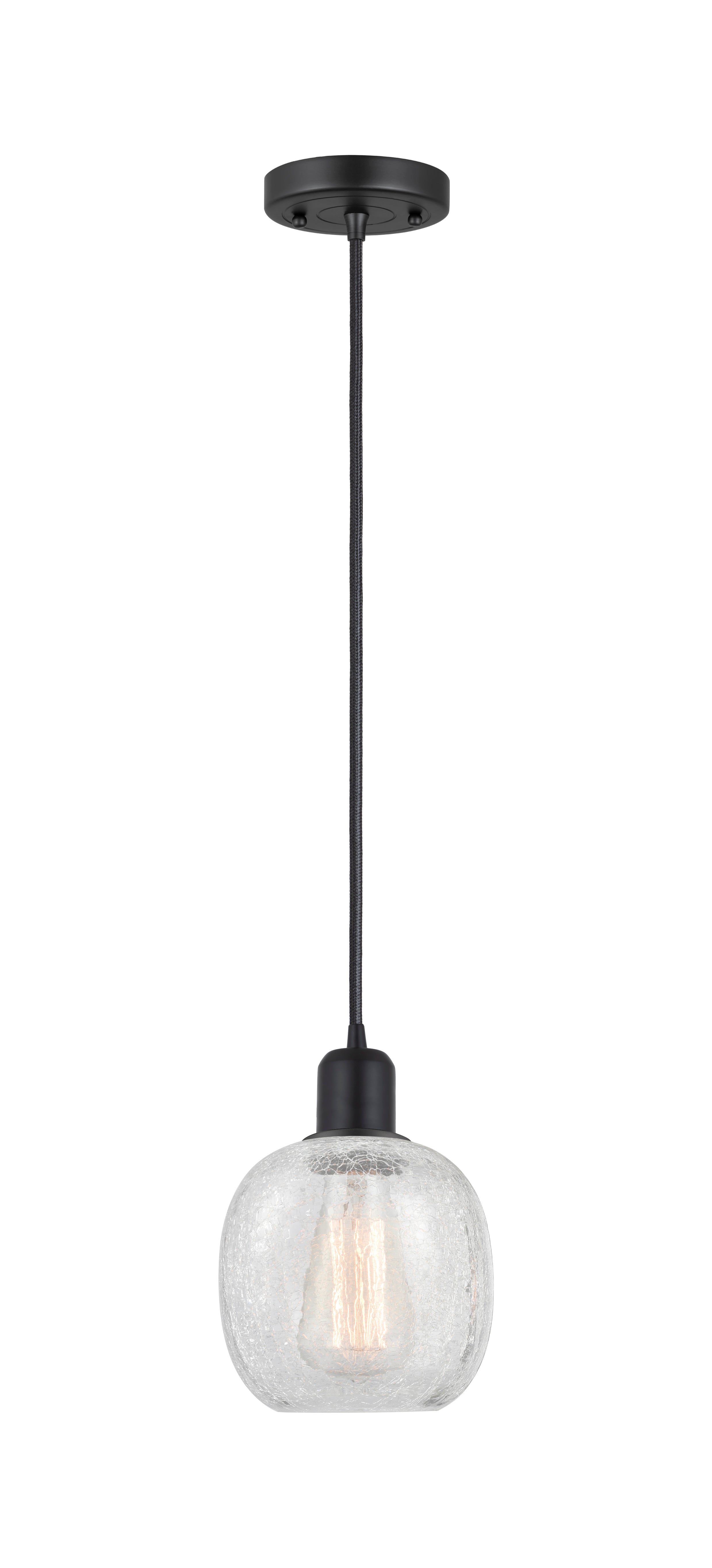 Austere Mini Pendant Matte Black Cast Brass