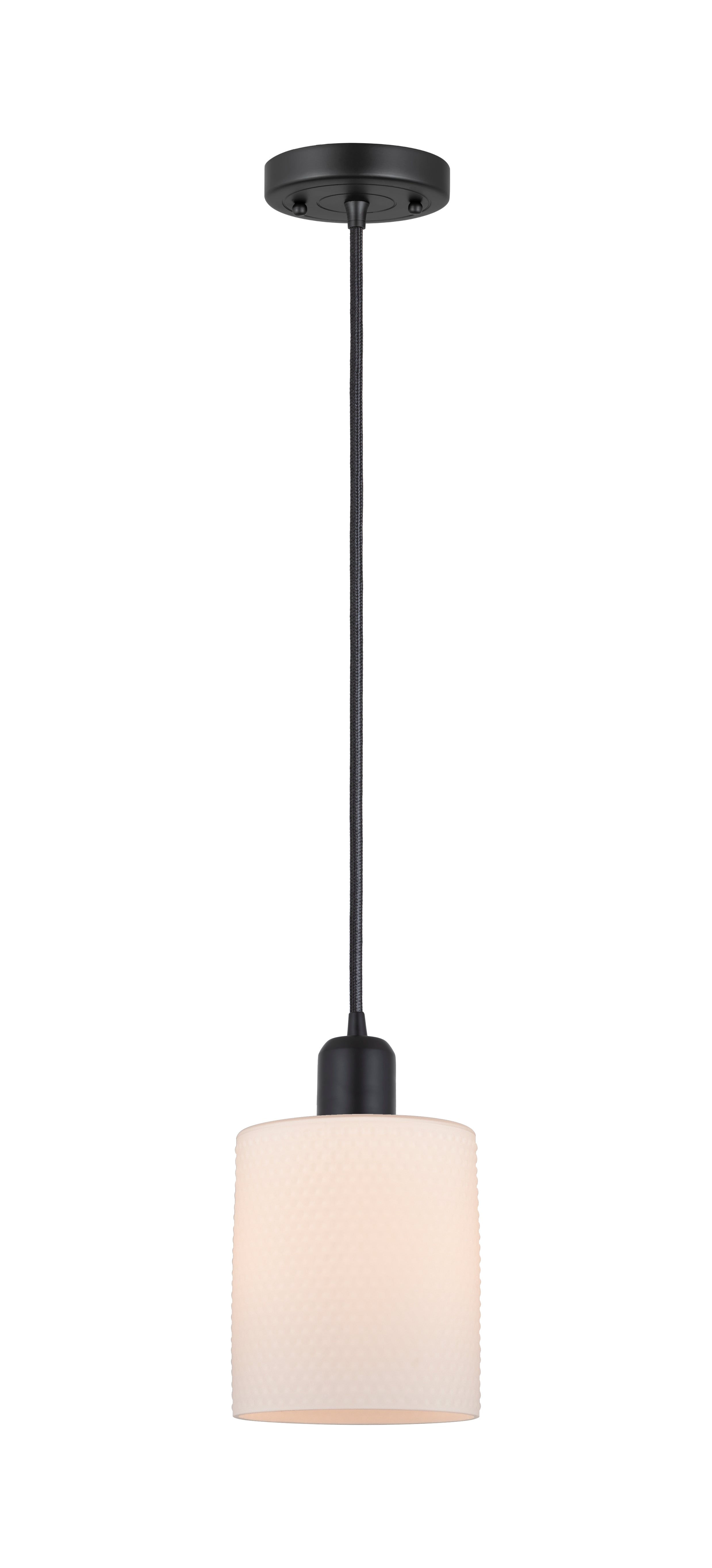 Austere Mini Pendant Matte Black Cast Brass