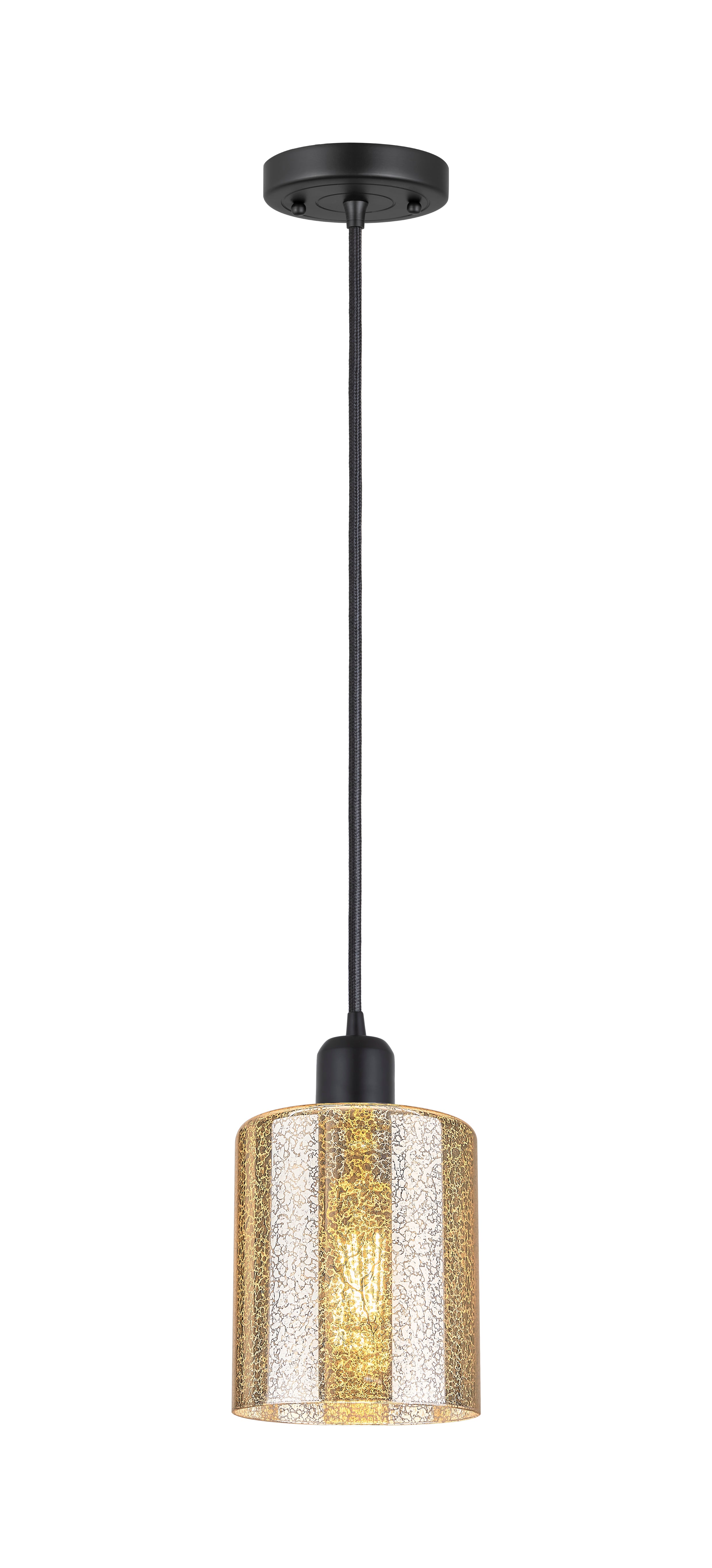 Austere Mini Pendant Matte Black Cast Brass