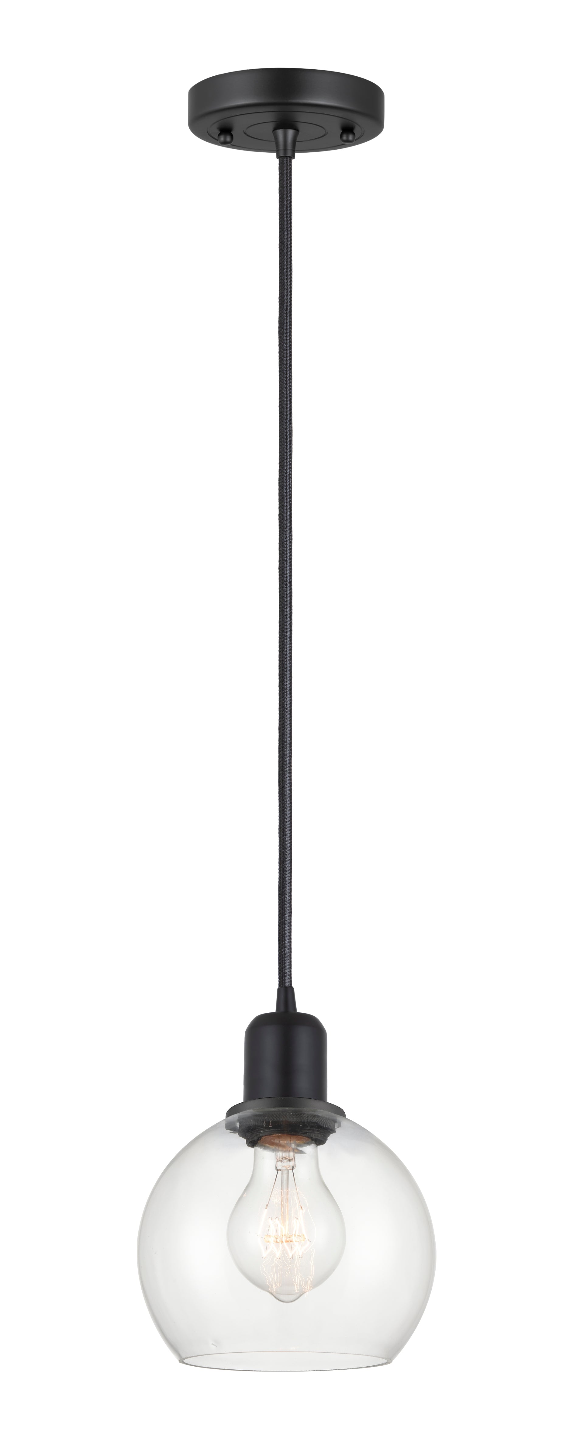 Austere Mini Pendant Matte Black Finish