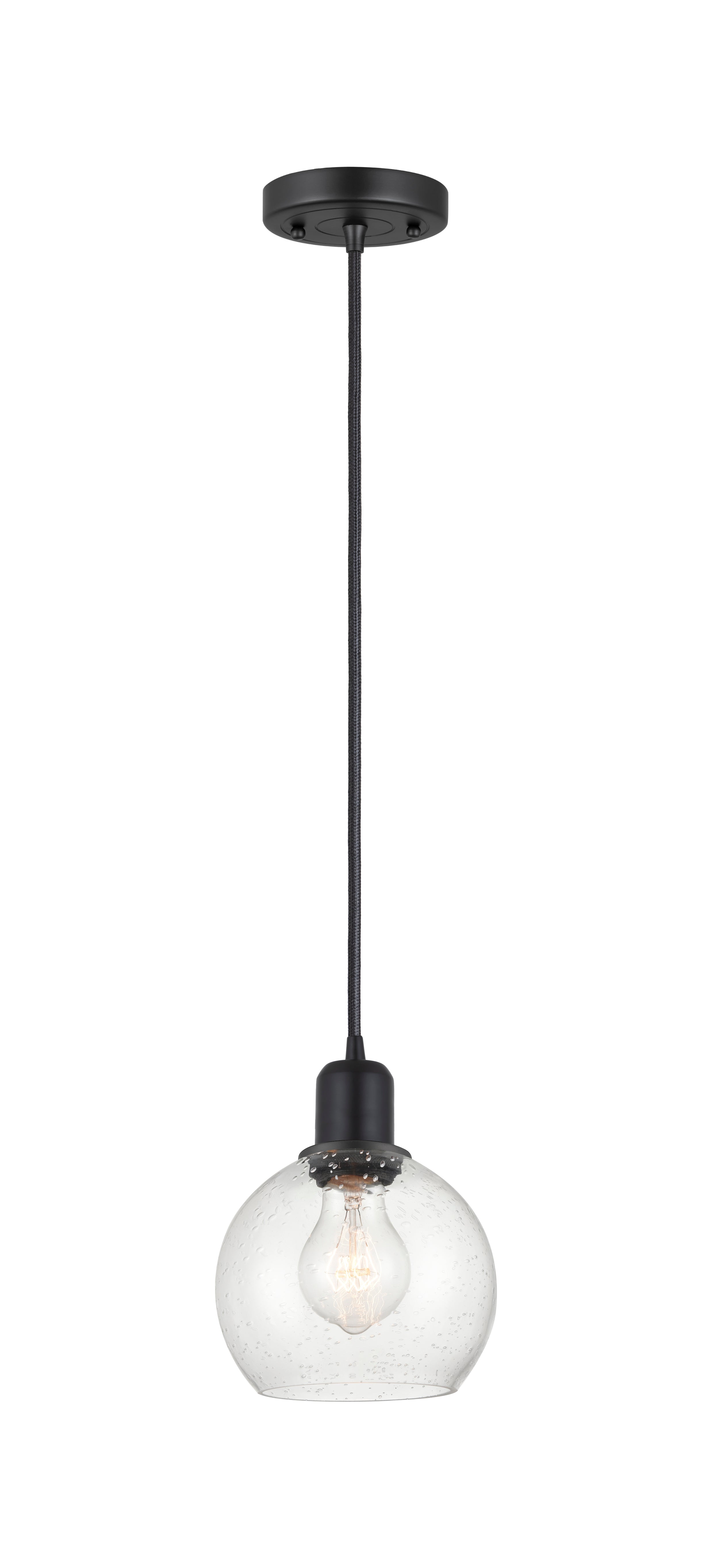 Austere Mini Pendant Matte Black Finish