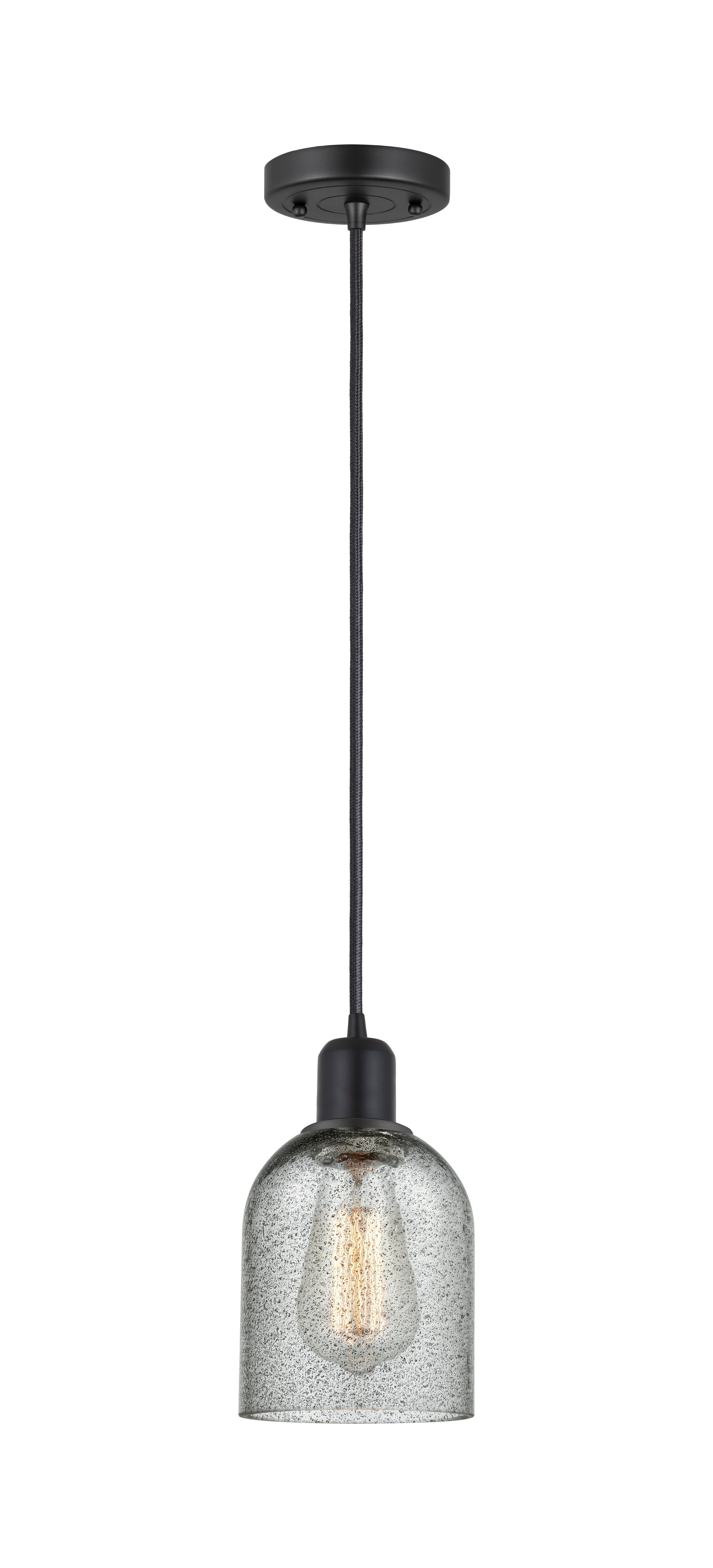 Austere Mini Pendant Matte Black Brass