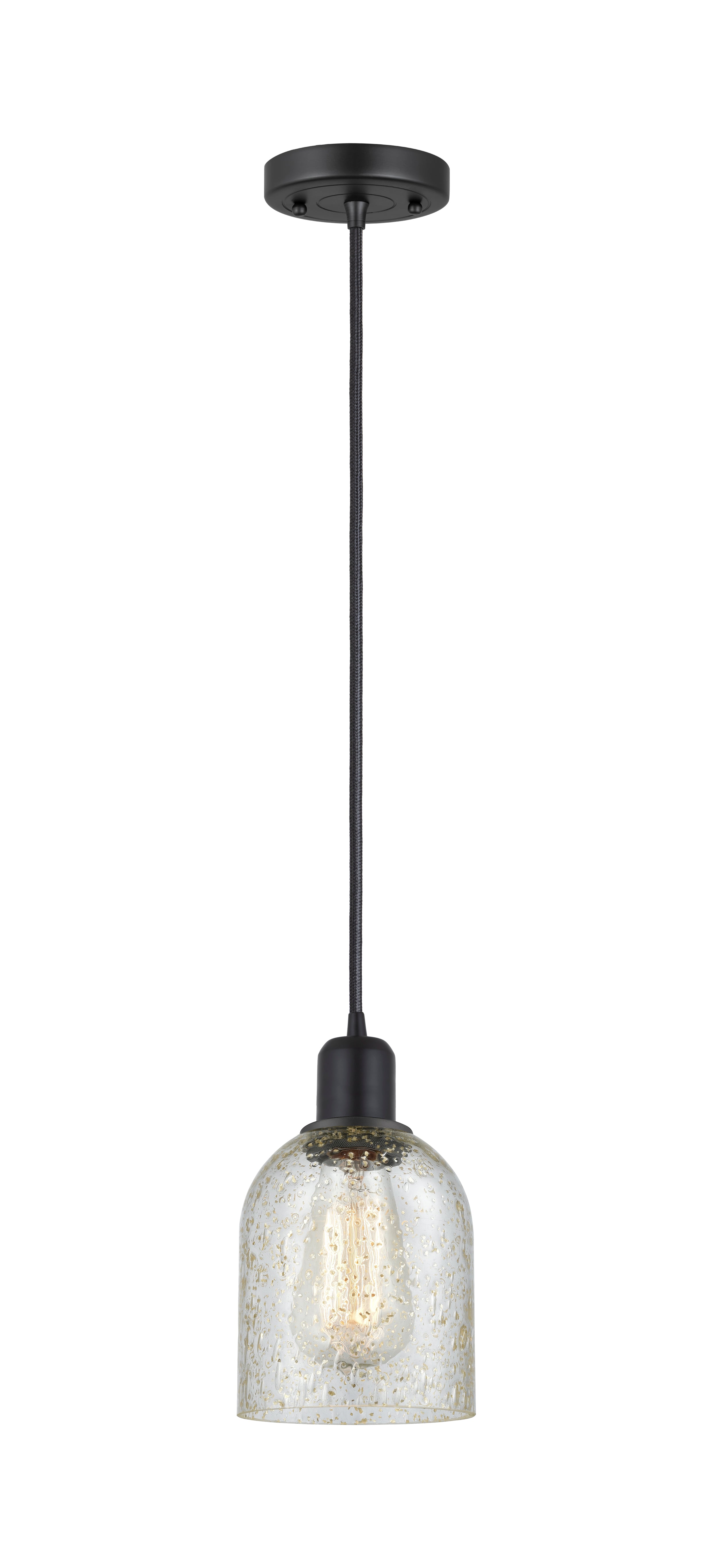 Austere Mini Pendant Matte Black Brass