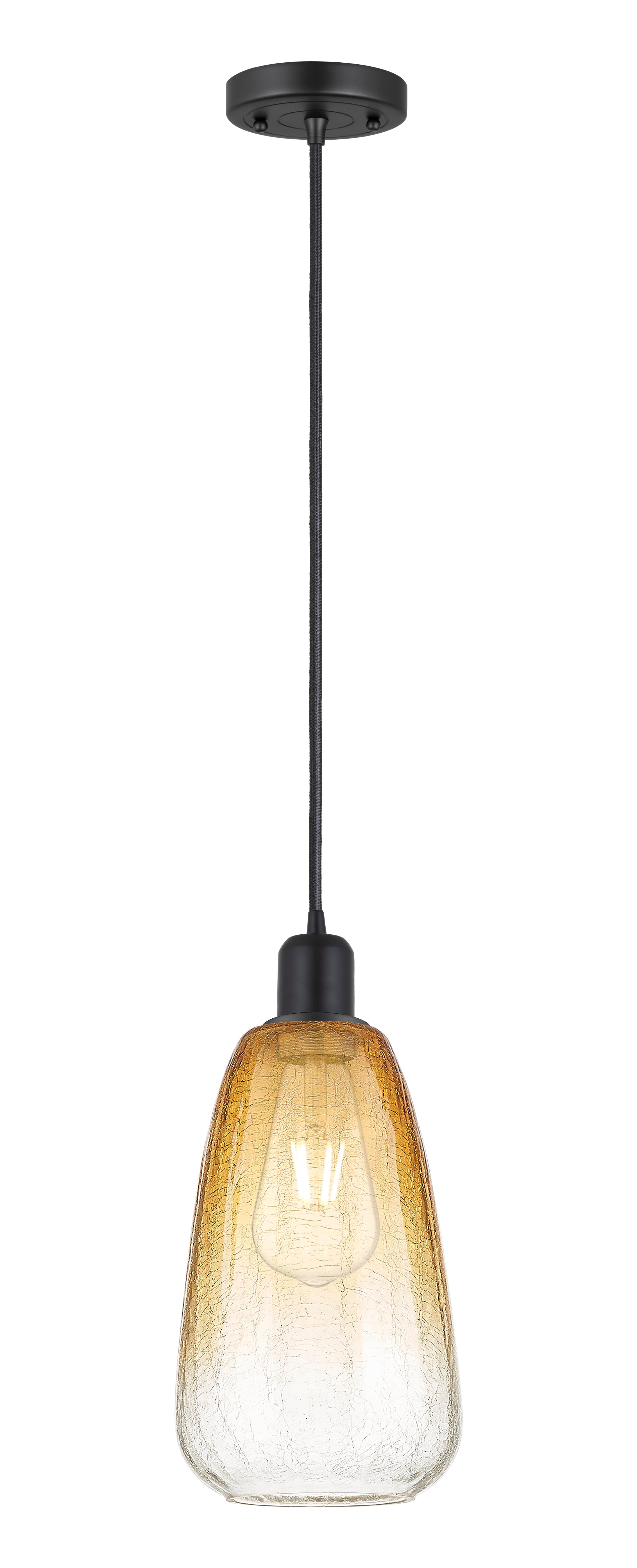Austere Mini Pendant Matte Black Brass