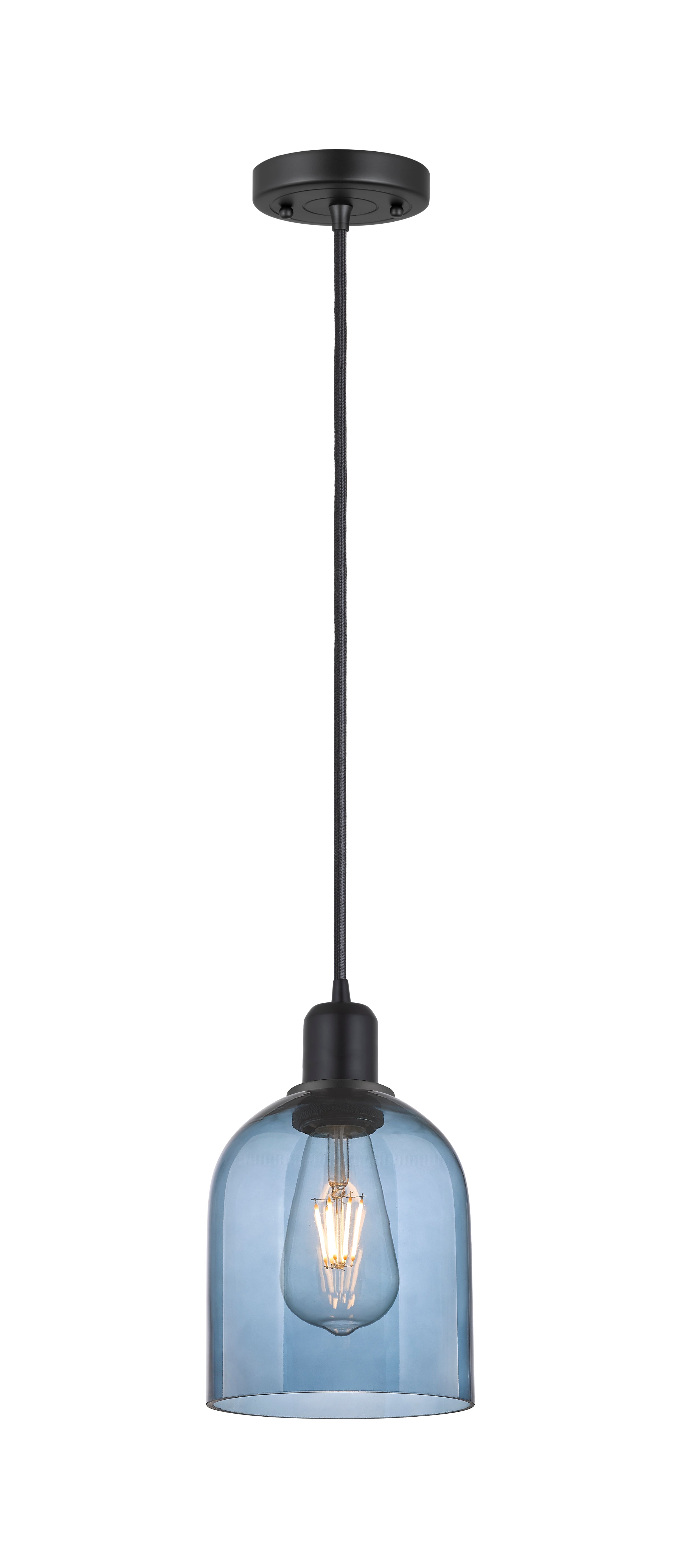 Austere Mini Pendant Matte Black Brass