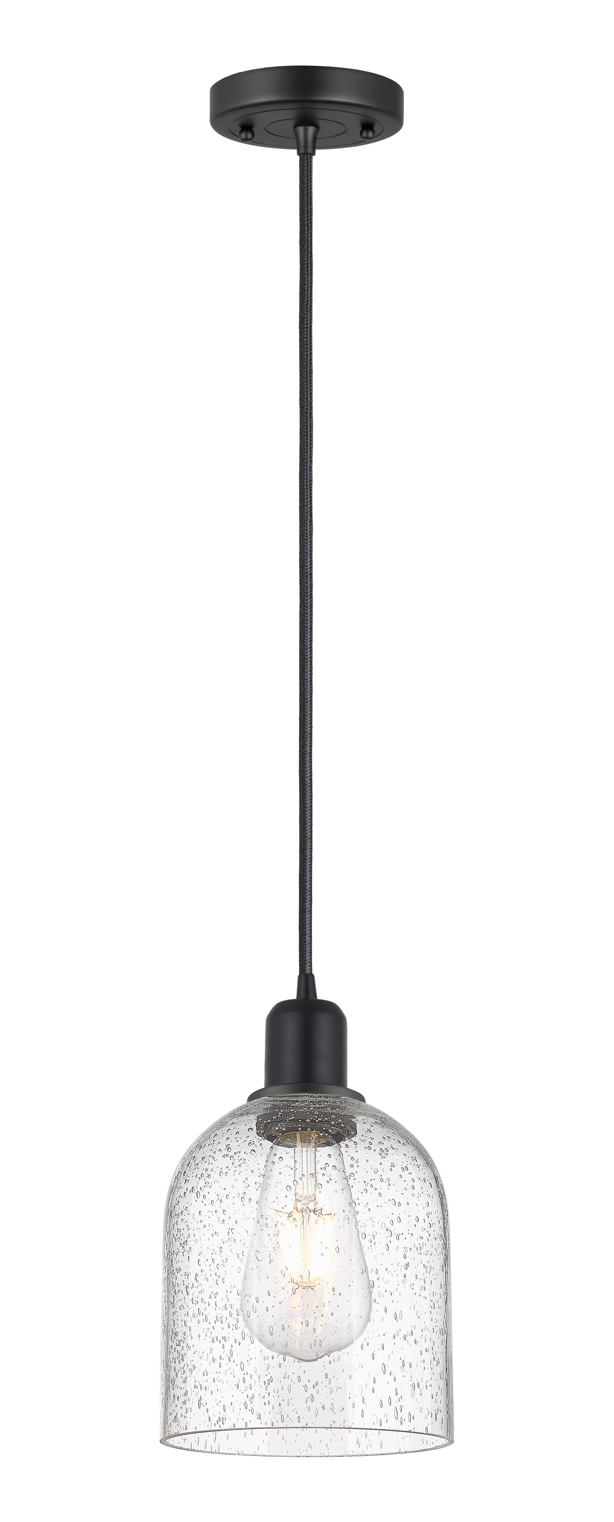 Austere Mini Pendant Matte Black Brass