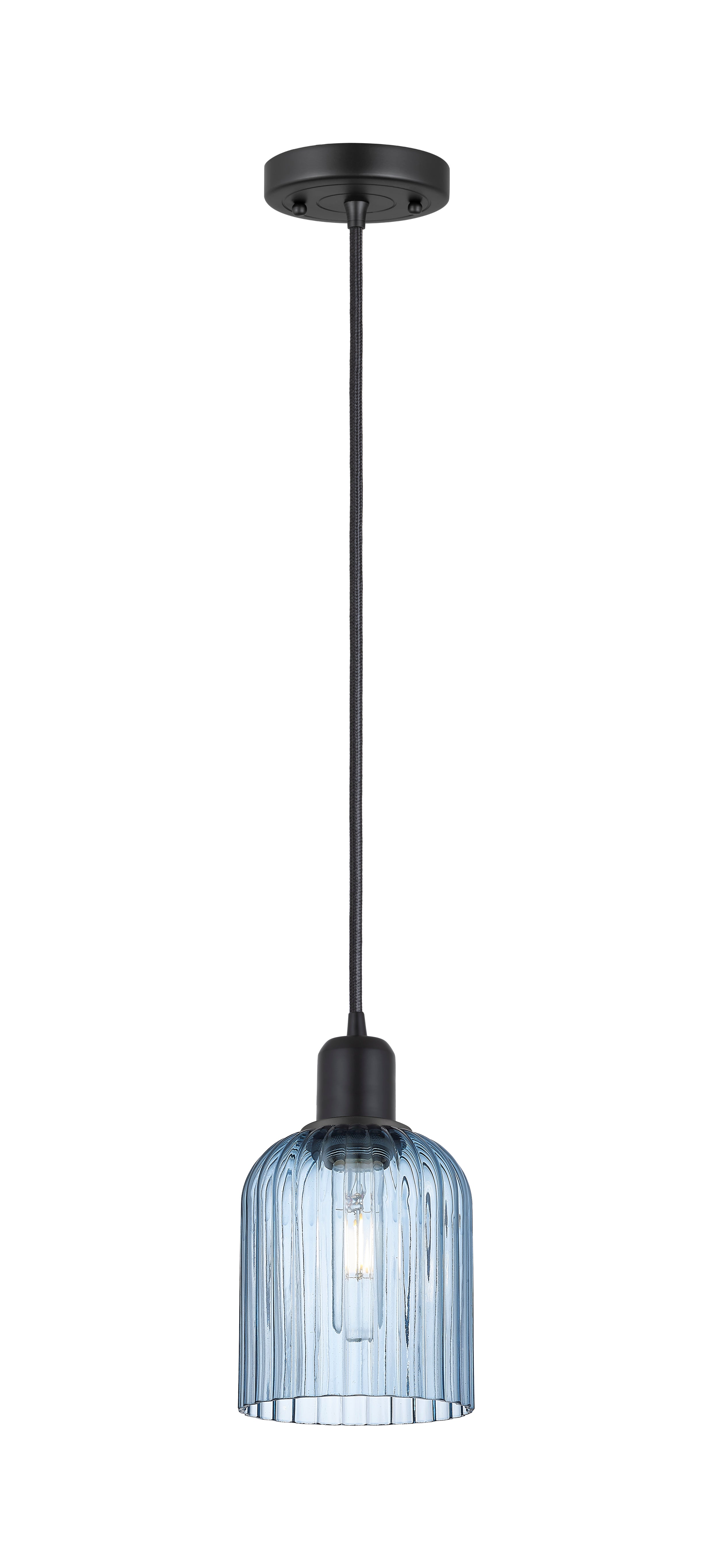 Austere Mini Pendant Matte Black Brass