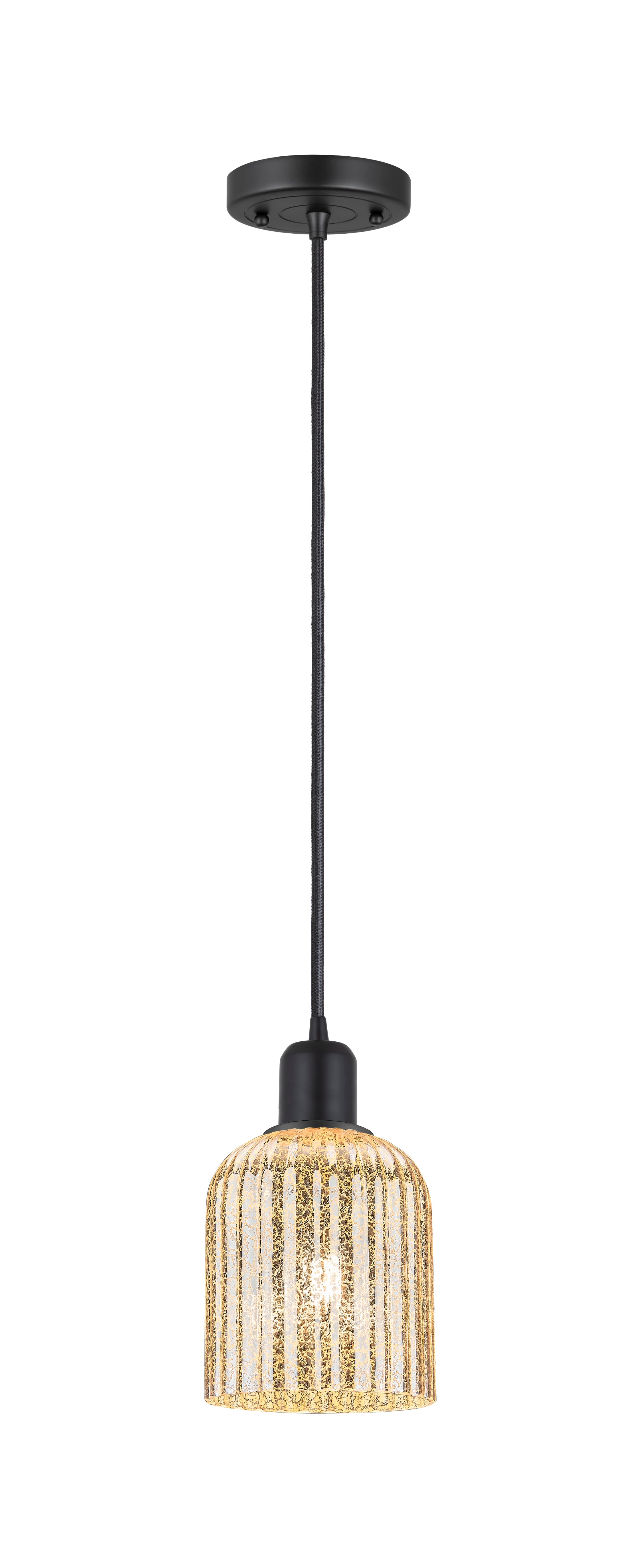 Austere Mini Pendant Matte Black Brass