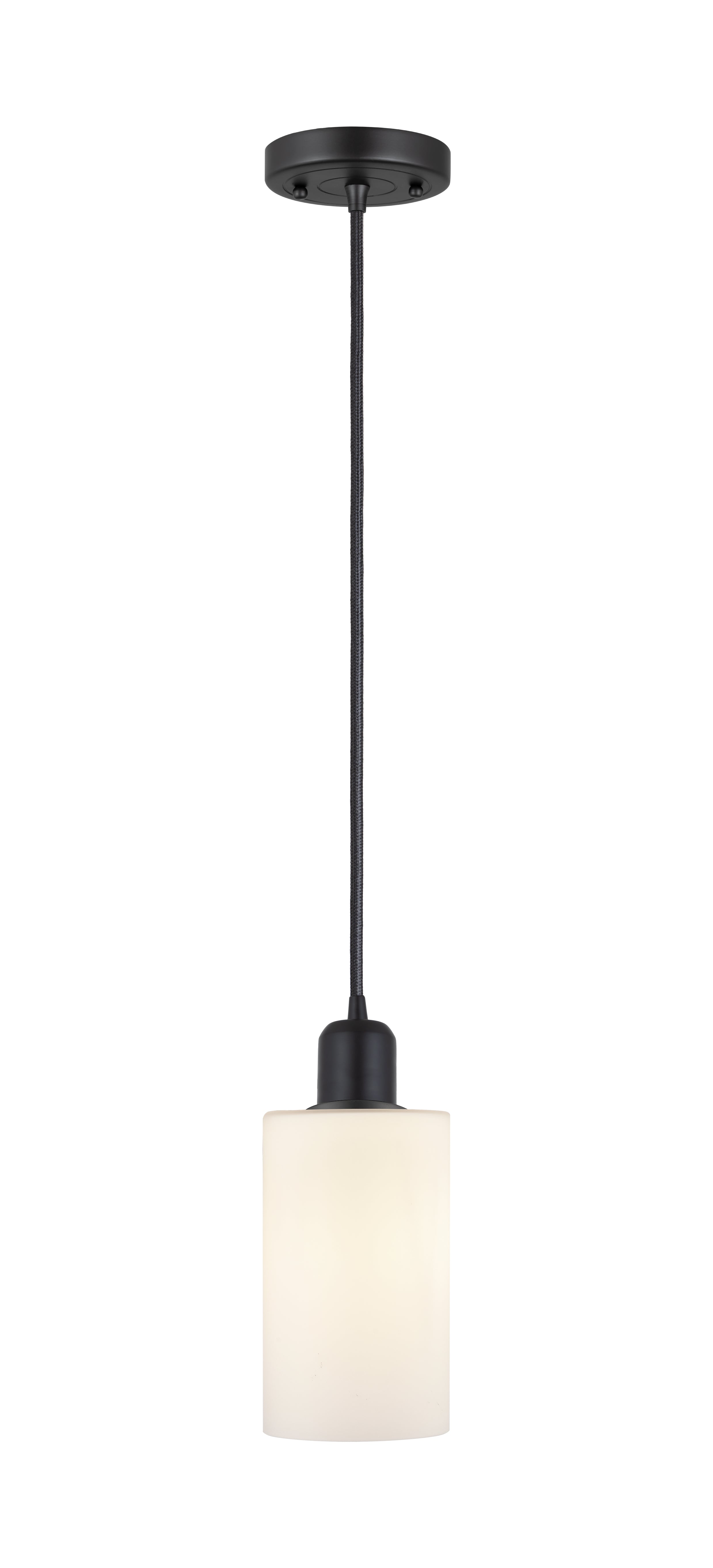 Austere Mini Pendant Matte Black Cast Brass