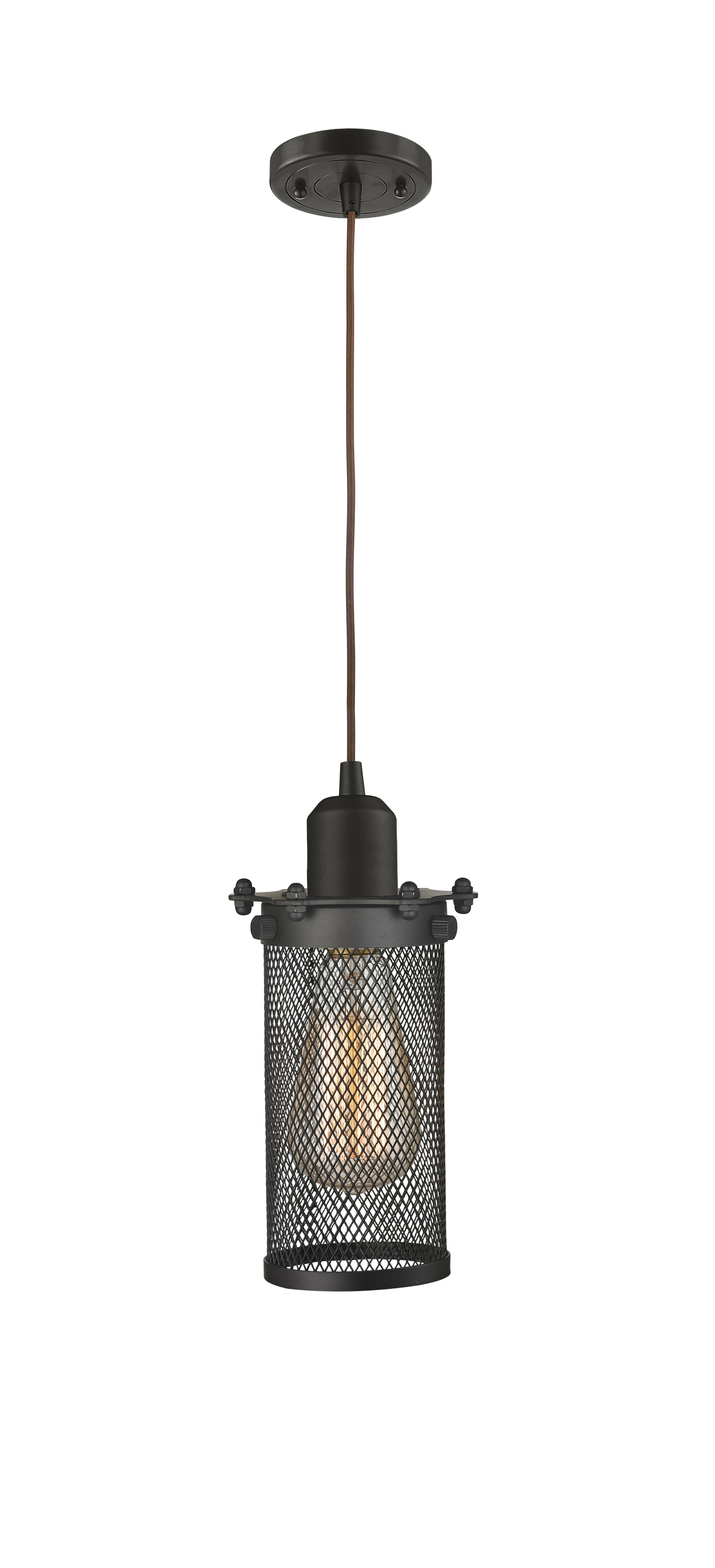 Austere Mini Pendant Matte Black Brass