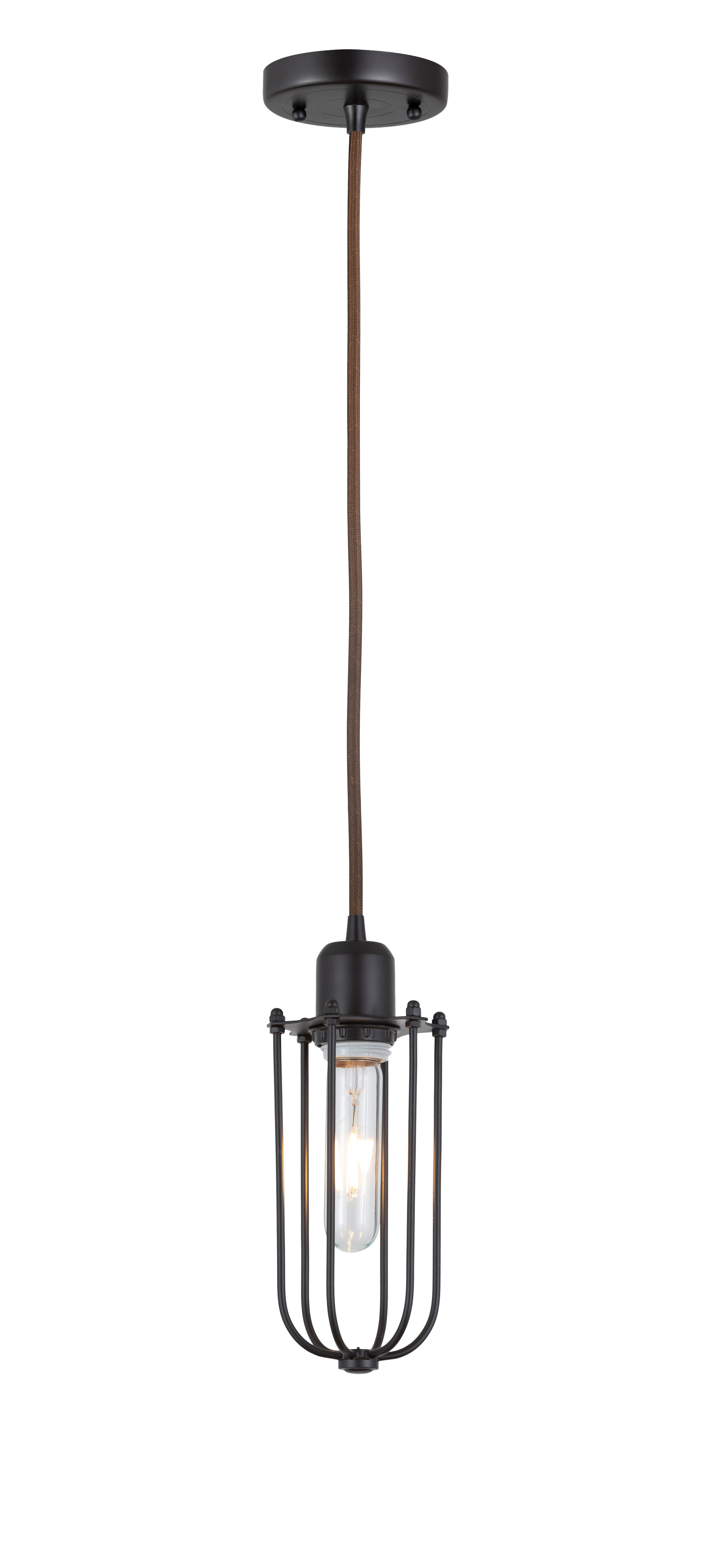 Austere Mini Pendant Matte Black Finish