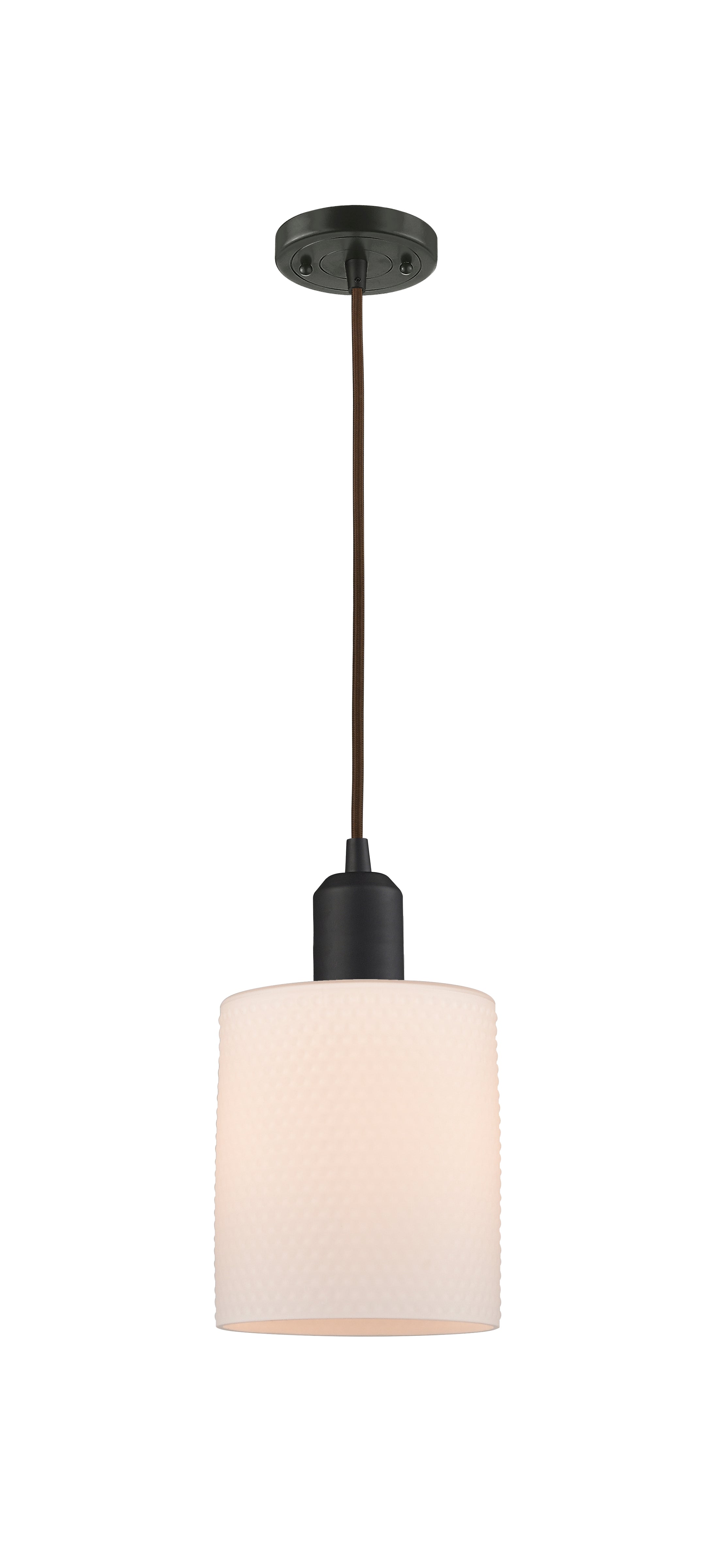 Austere Mini Pendant Matte Black Cast Brass