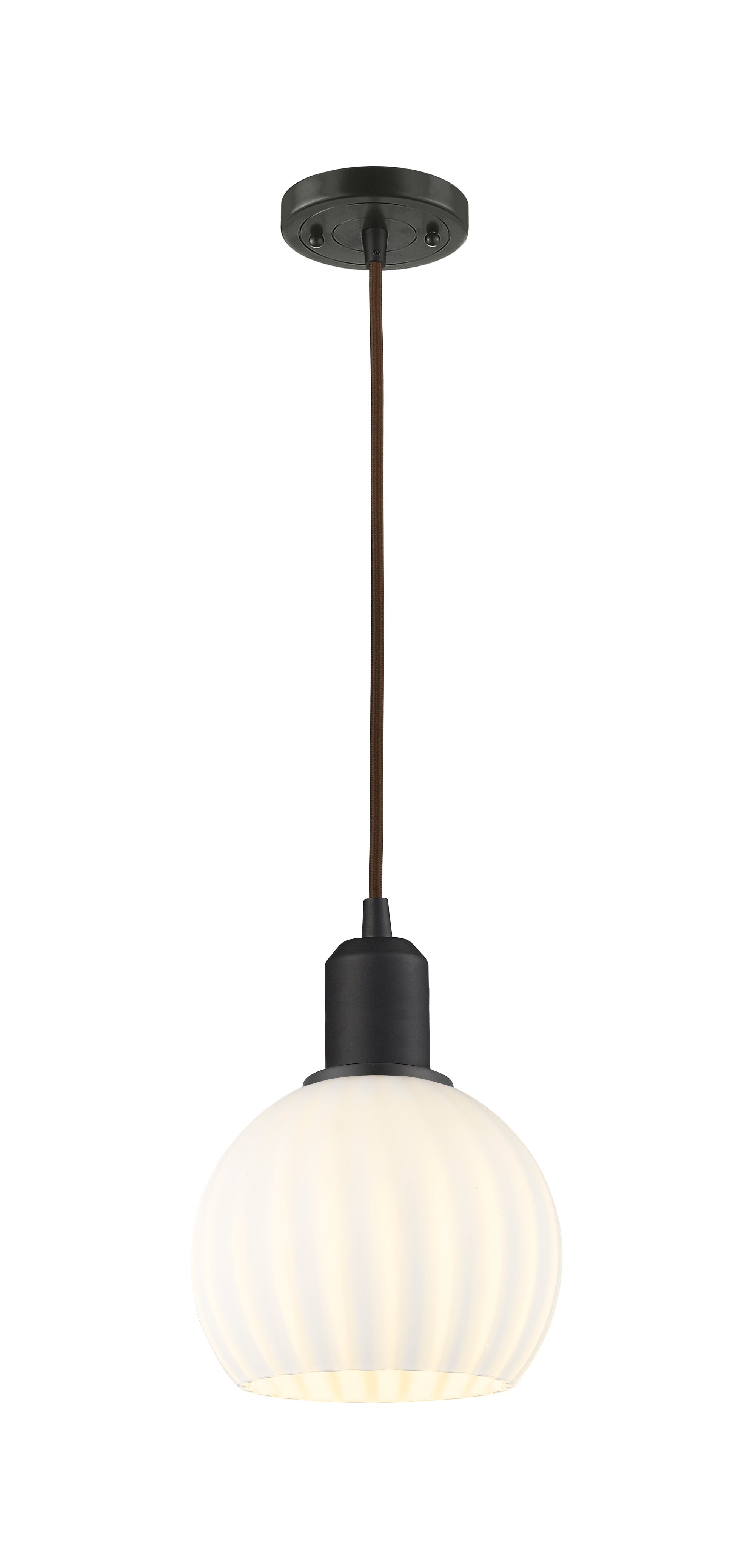 Austere Mini Pendant Matte Black Cast Brass