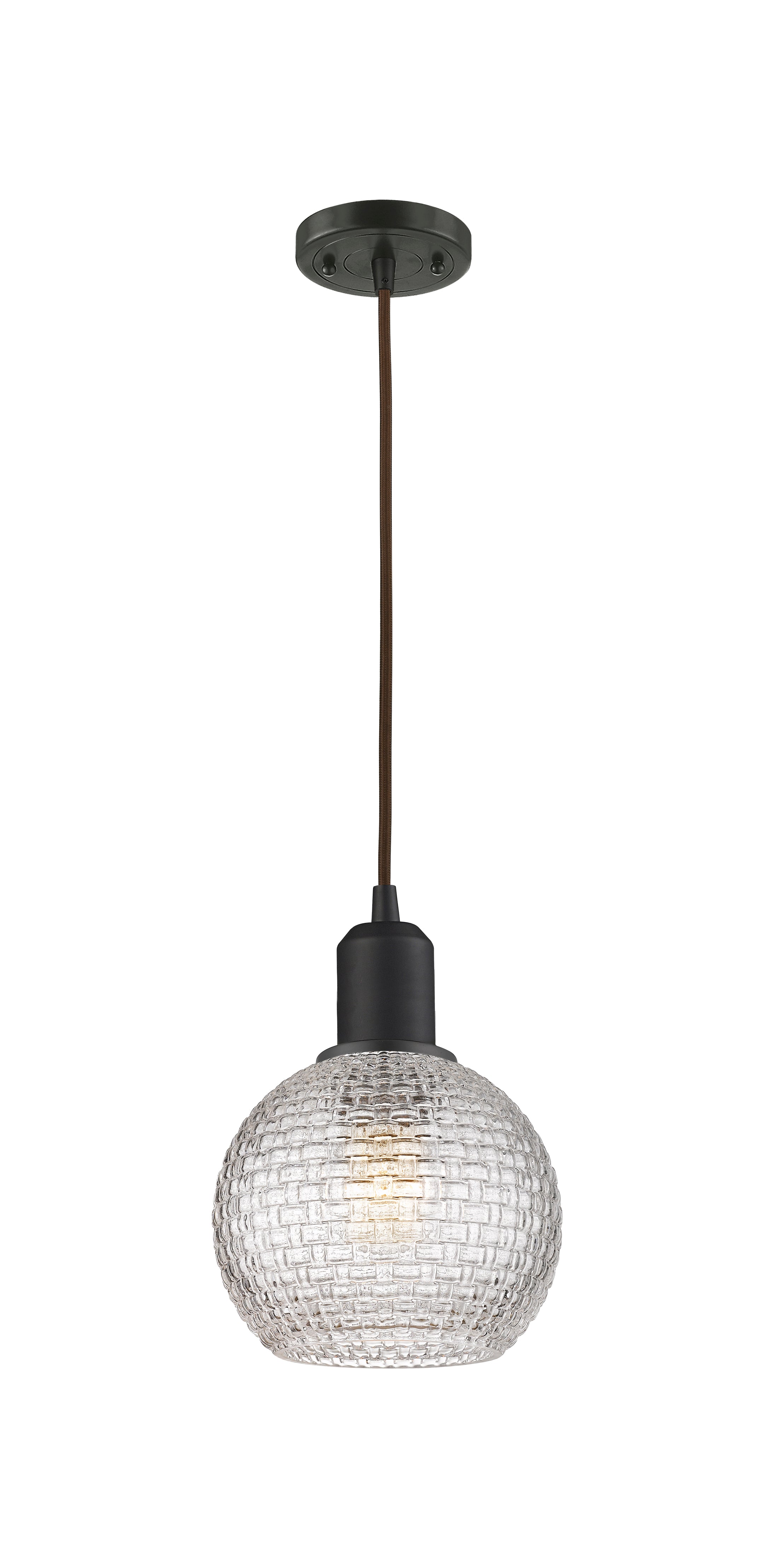 Austere Mini Pendant Matte Black Brass
