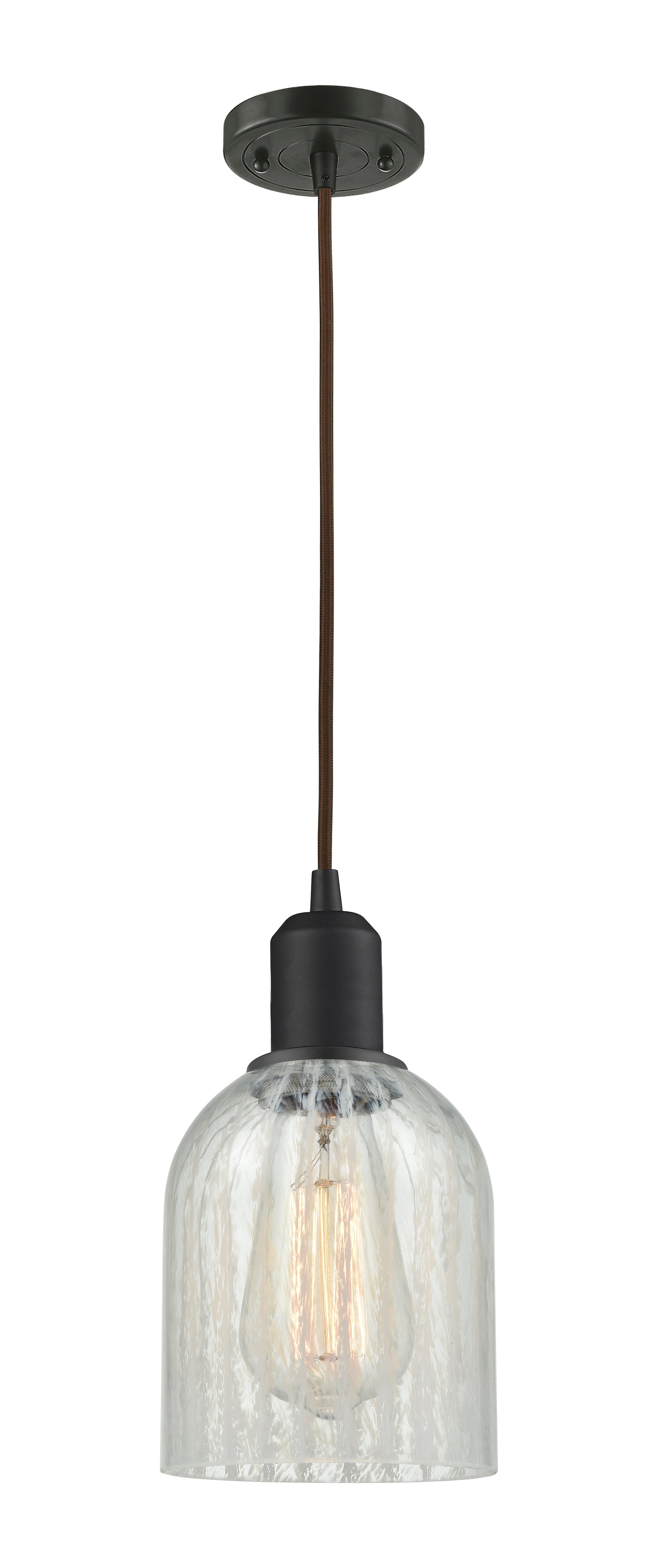 Austere Mini Pendant Matte Black Brass