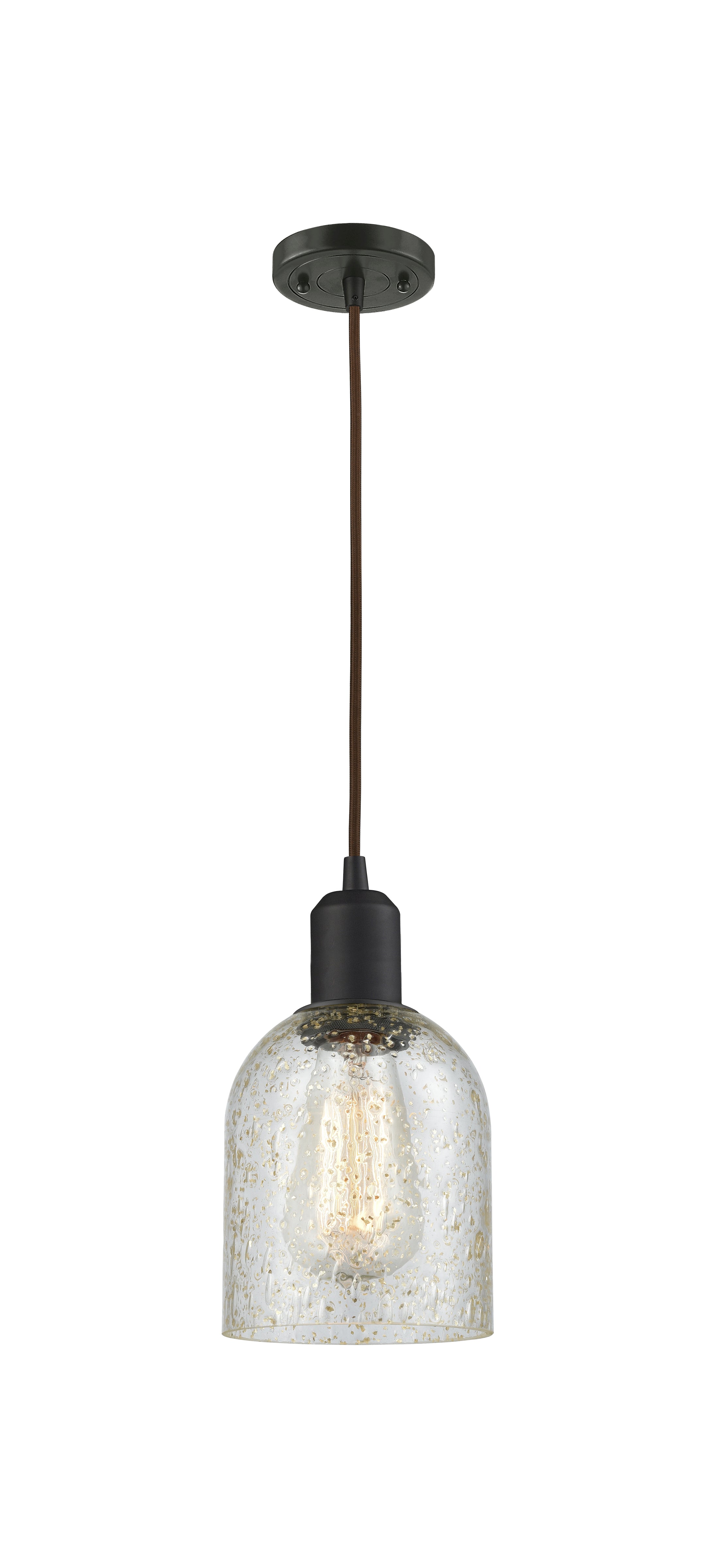 Austere Mini Pendant Matte Black Brass
