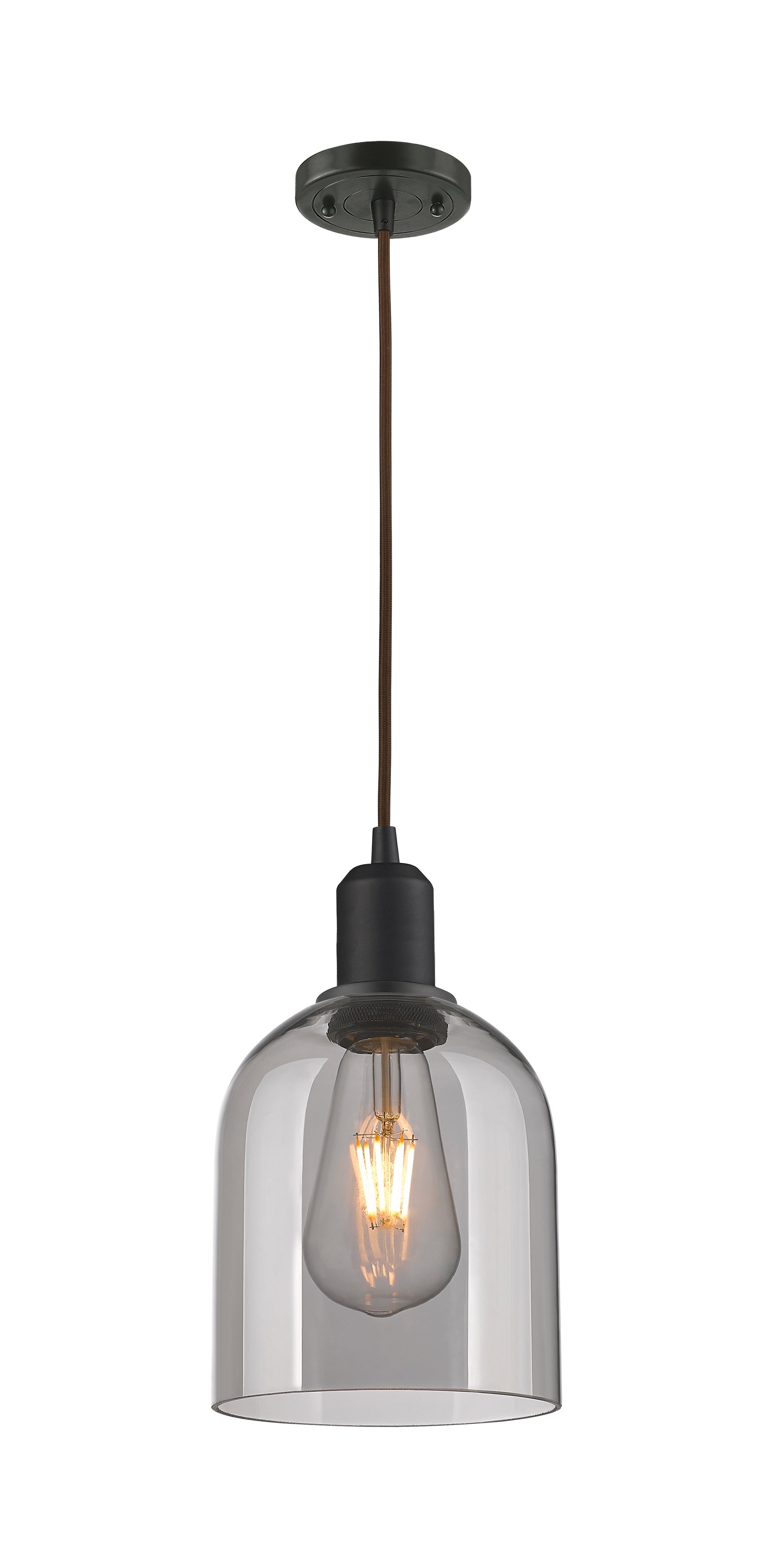Austere Mini Pendant Matte Black Brass