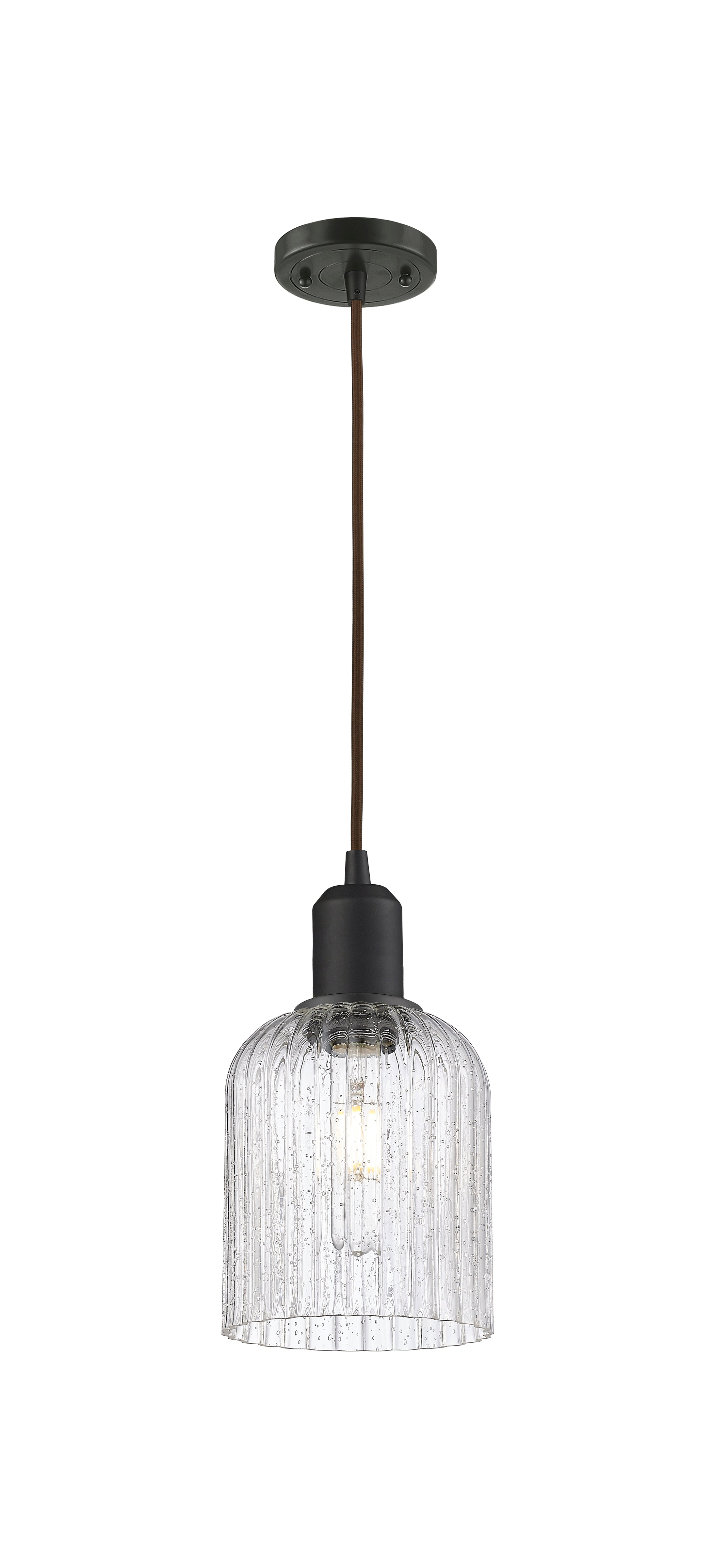 Austere Mini Pendant Matte Black Brass