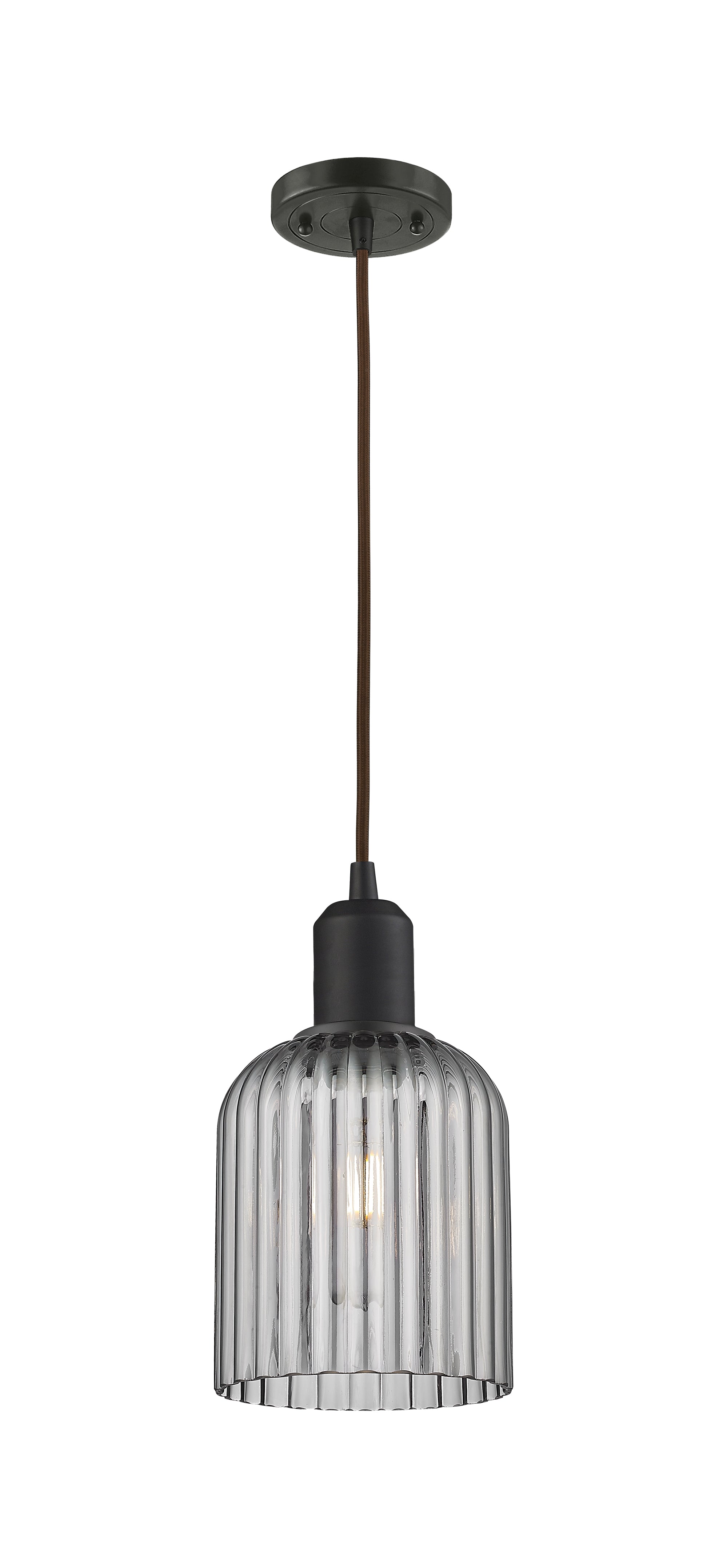 Austere Mini Pendant Matte Black Brass