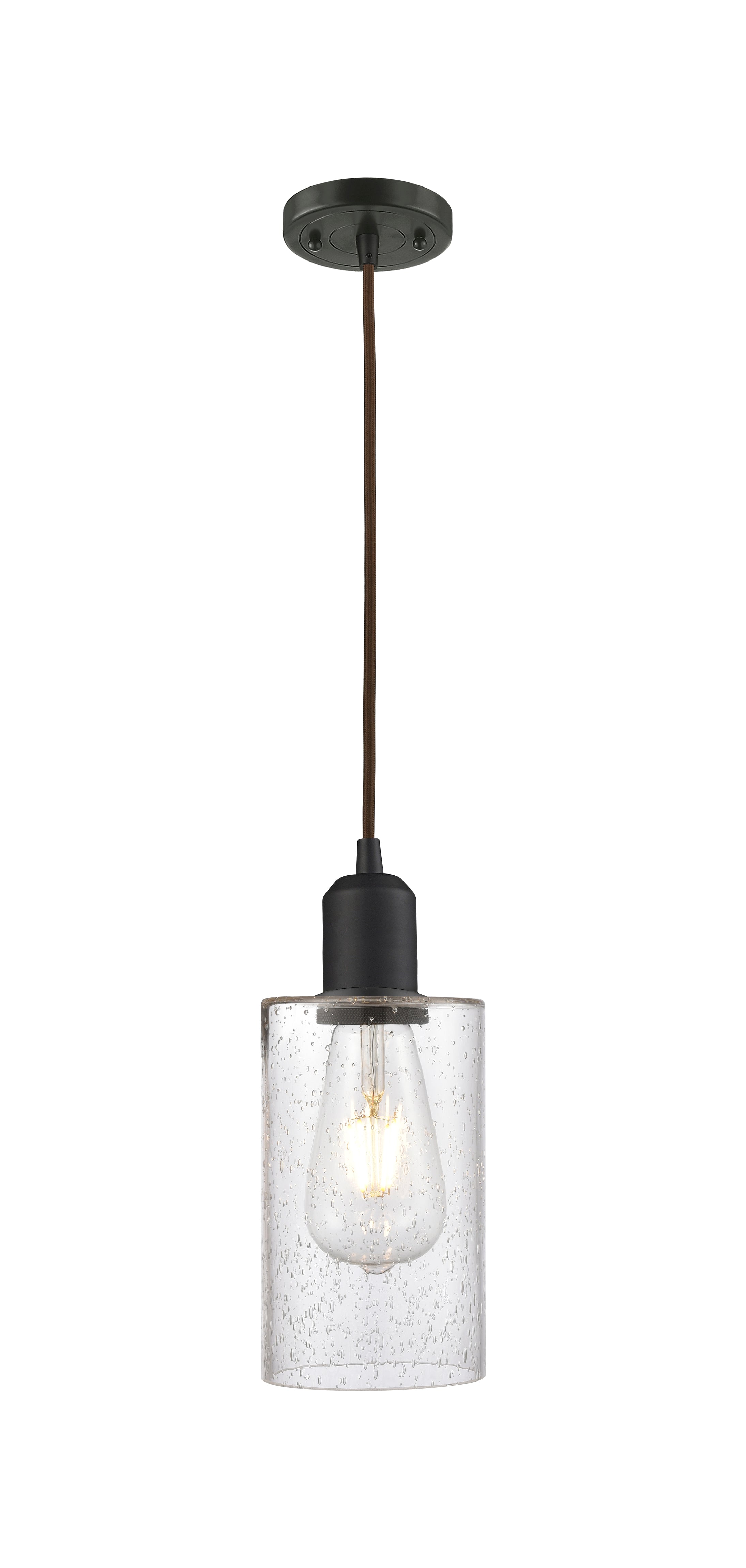 Austere Mini Pendant Matte Black Cast Brass